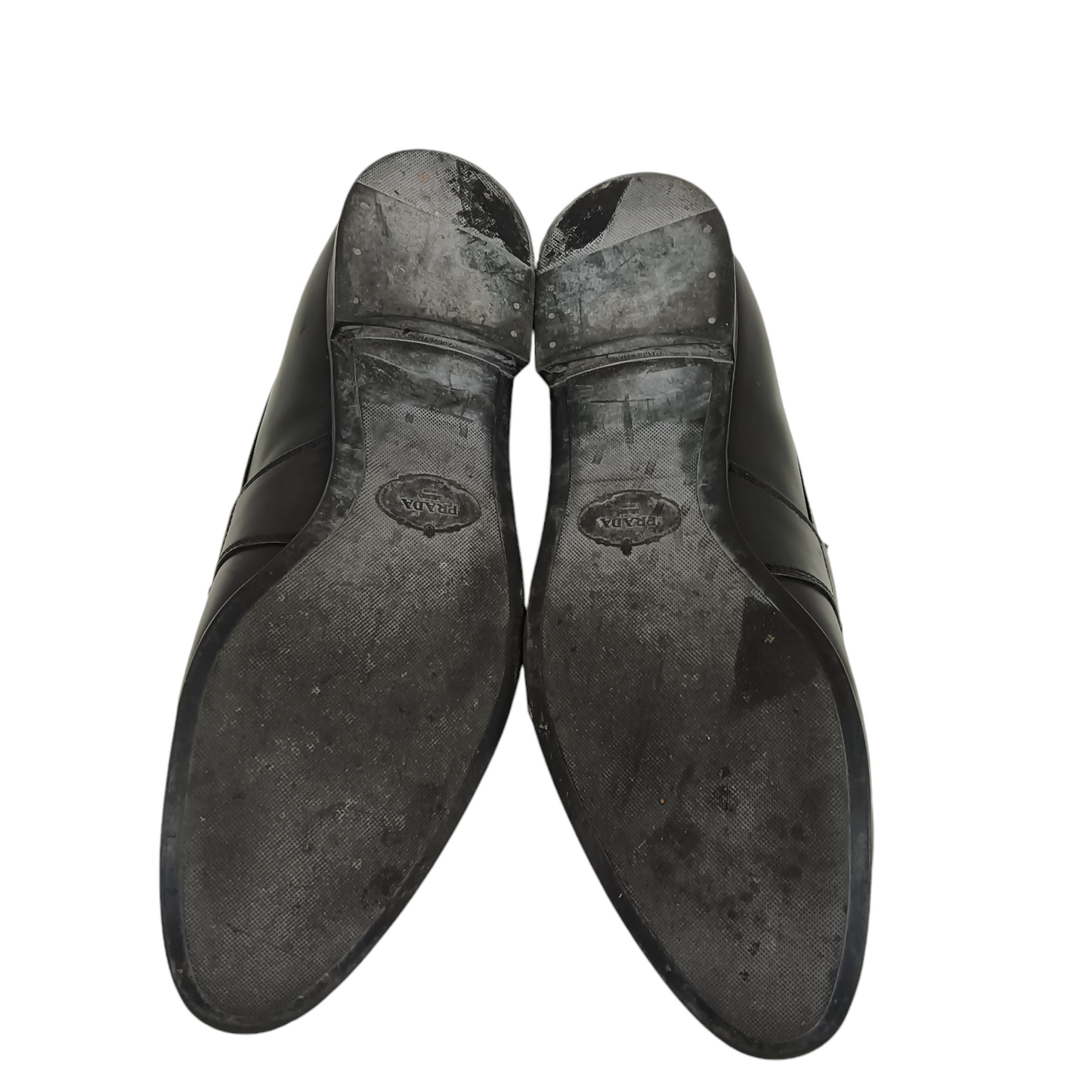 PRADA Loafers Size 6 Mens Black Stain 2DC 007