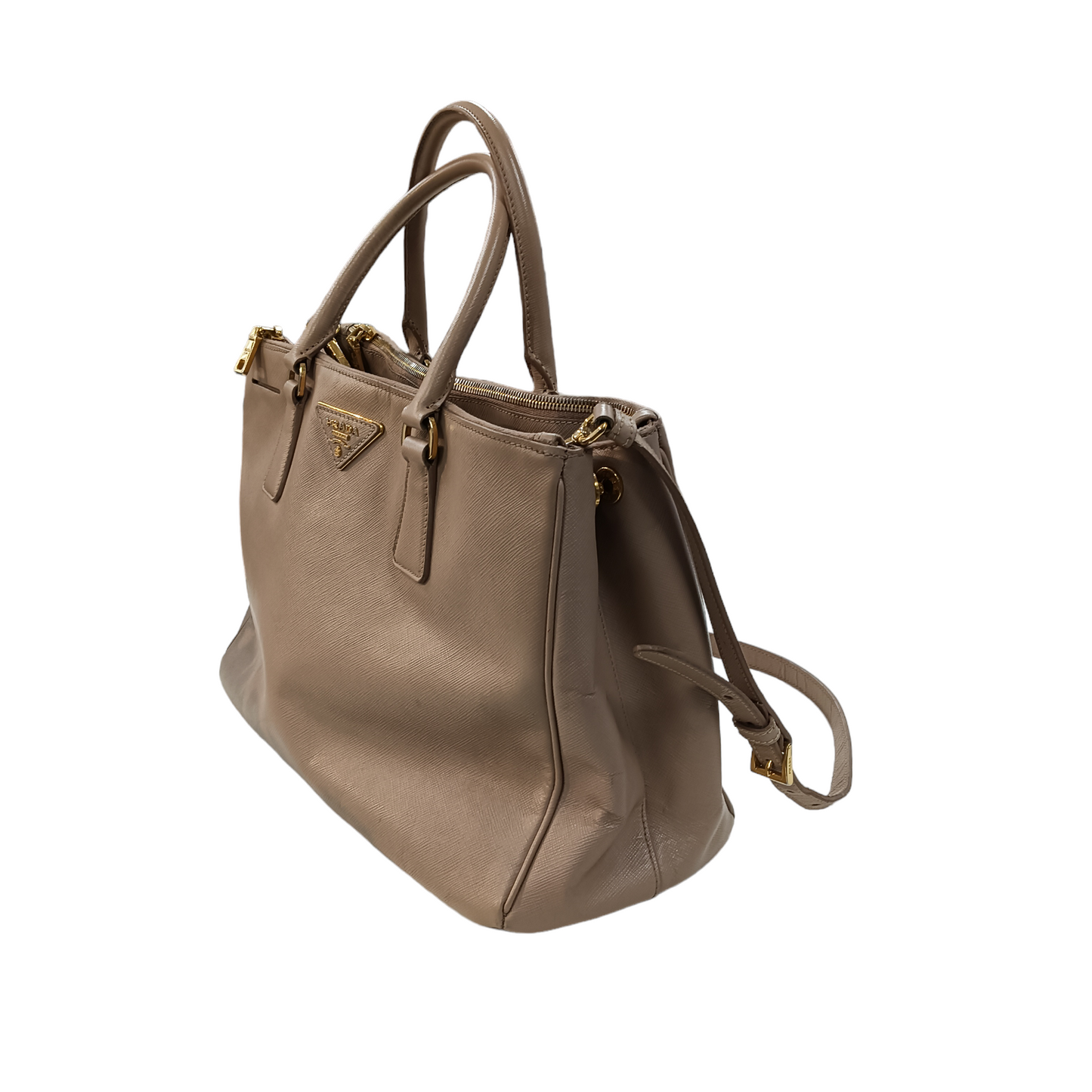 PRADA Handbag Saffiano Beige BN2274