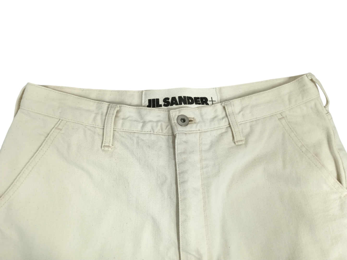 JIL SANDER HALF PANTS MENS WHITE JPUS663137 MS246500 20SS SIZE 31 RANK(A)