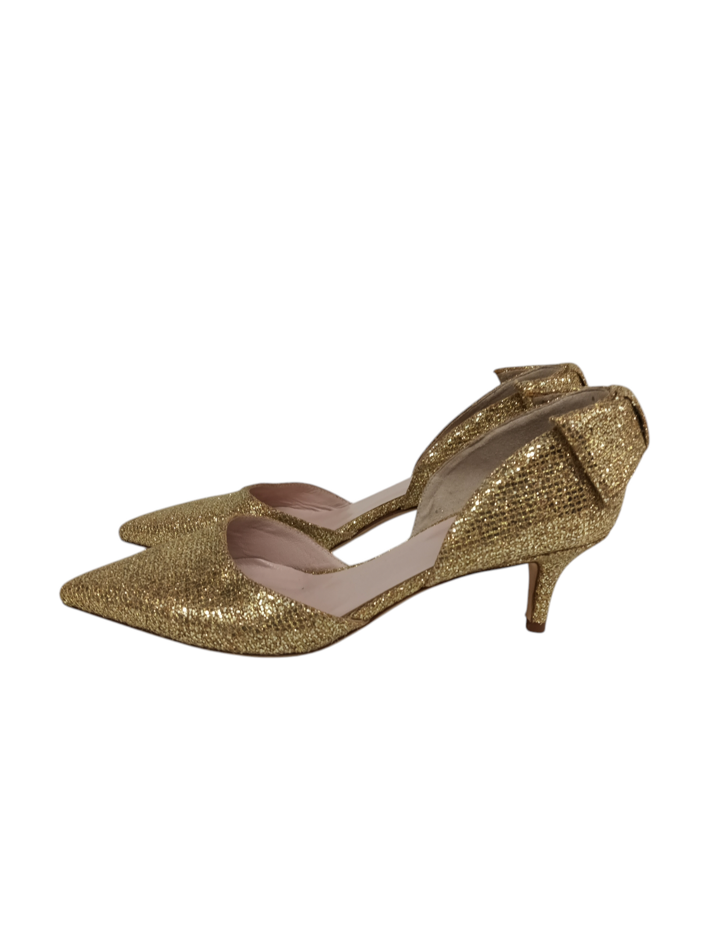 KATE SPADE PUMPS 7C Lady's gold Rank (B)