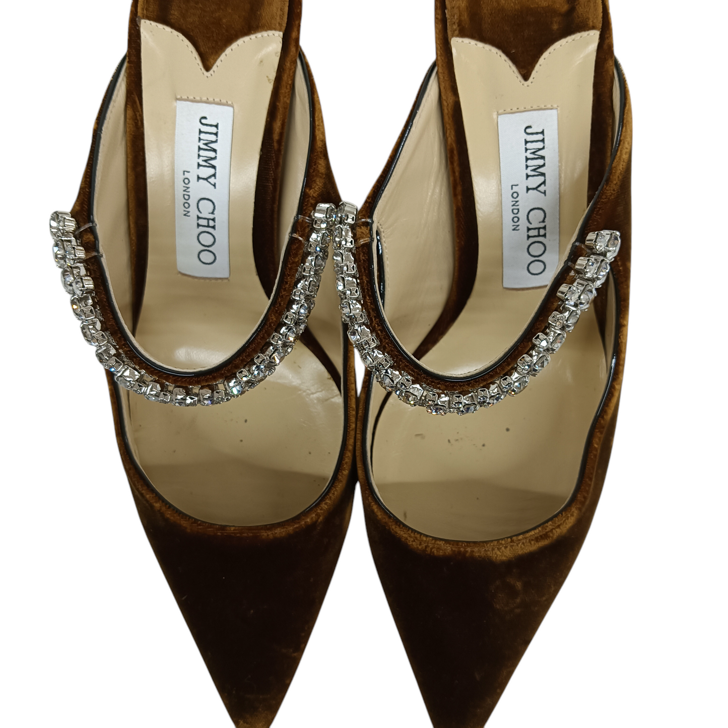 JIMMY CHOO Pumps 37 1/2 Lady's Brown Rank(B)