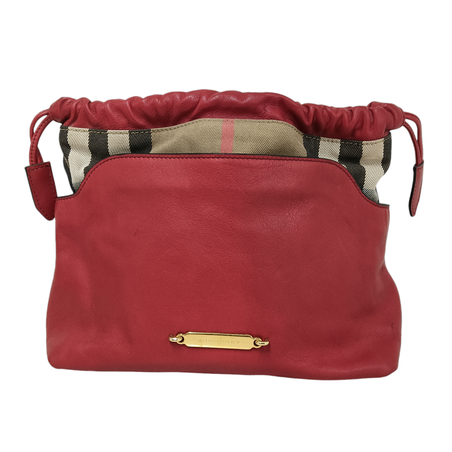 BURBERRY BAG 3937958 BEIGE/RED LITTLE CRUSH RANK B