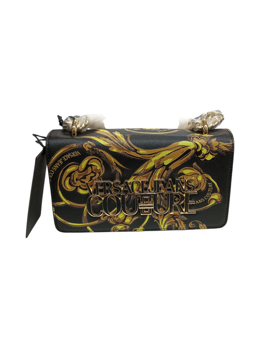 VERSACE Shoulder Bag 74VA4BL1 Black & Yellow