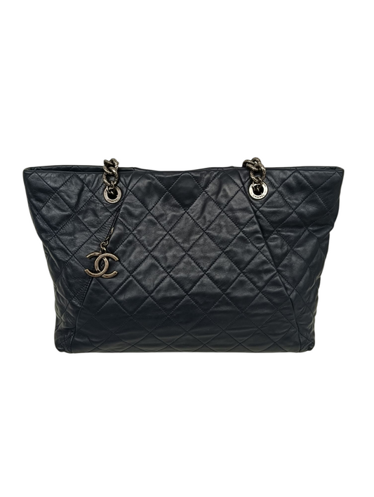 CHANEL Tote Bag 16727356 Navy With out Garantee Card