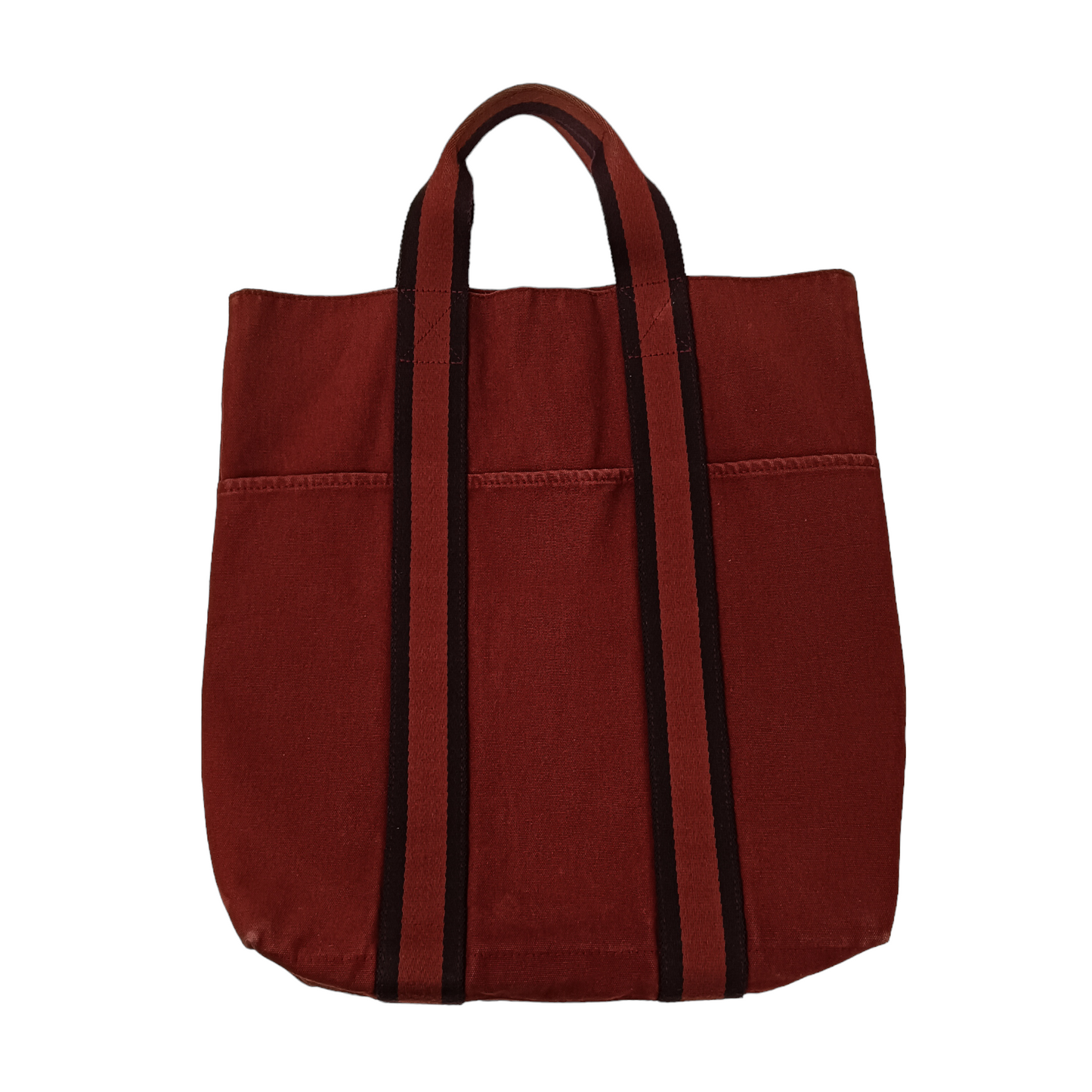 HERMES Tote Bag Red/Brown Damage Fourre tout cabas