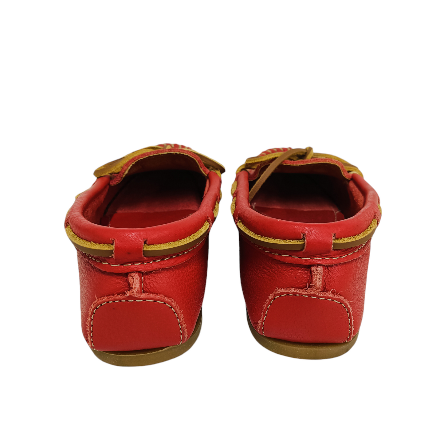 MINNETONKA SHOES 5 RED RAND (B) 617R