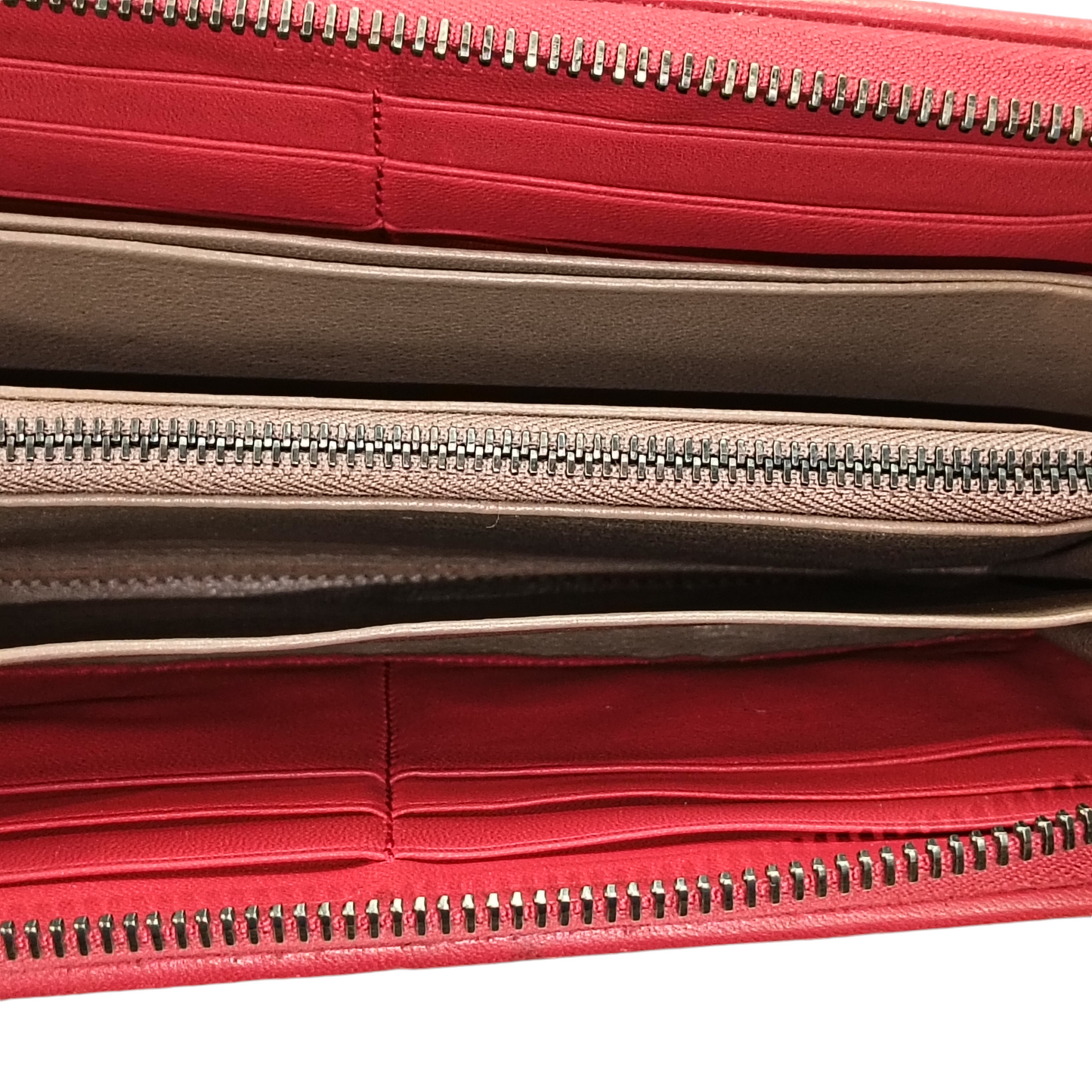 BOTTEGA VENETA LONG WALLET RED