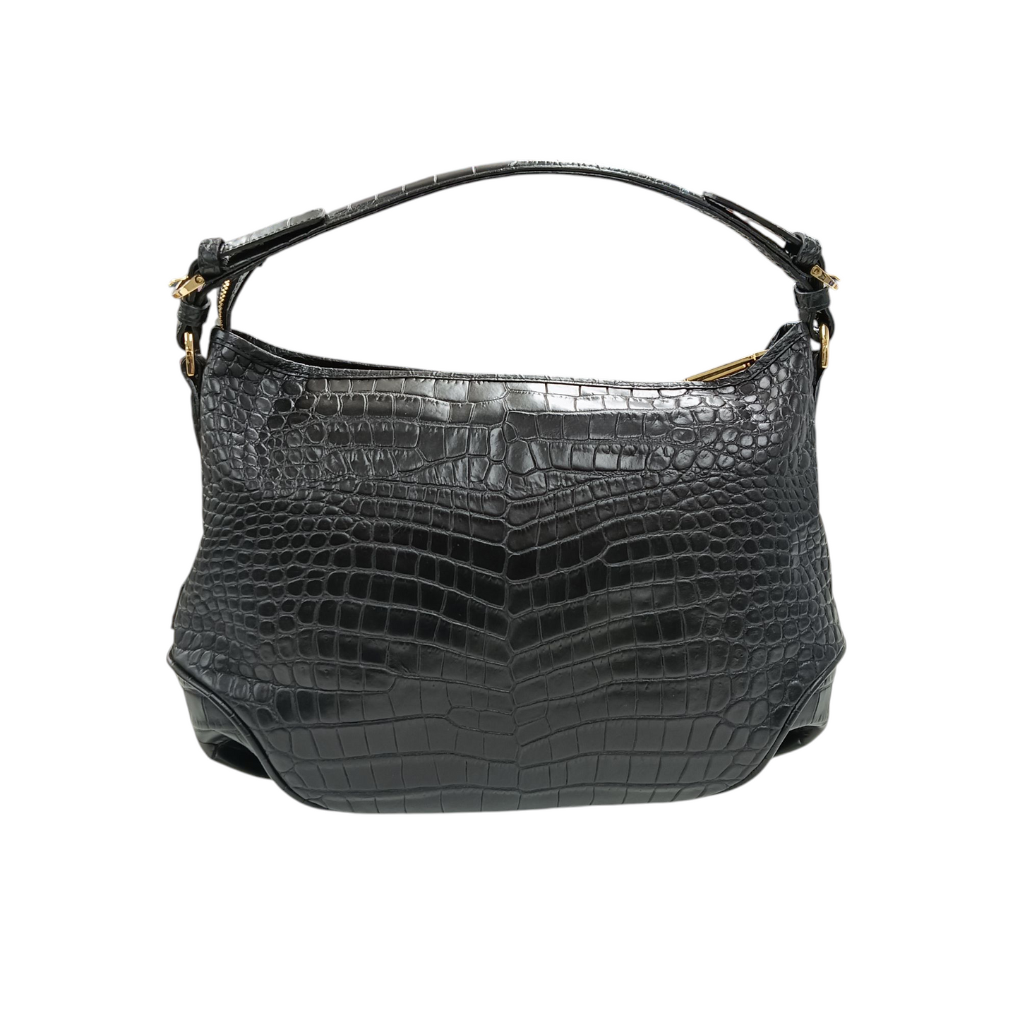LEATHER JEWELS 2WAY Bag Black