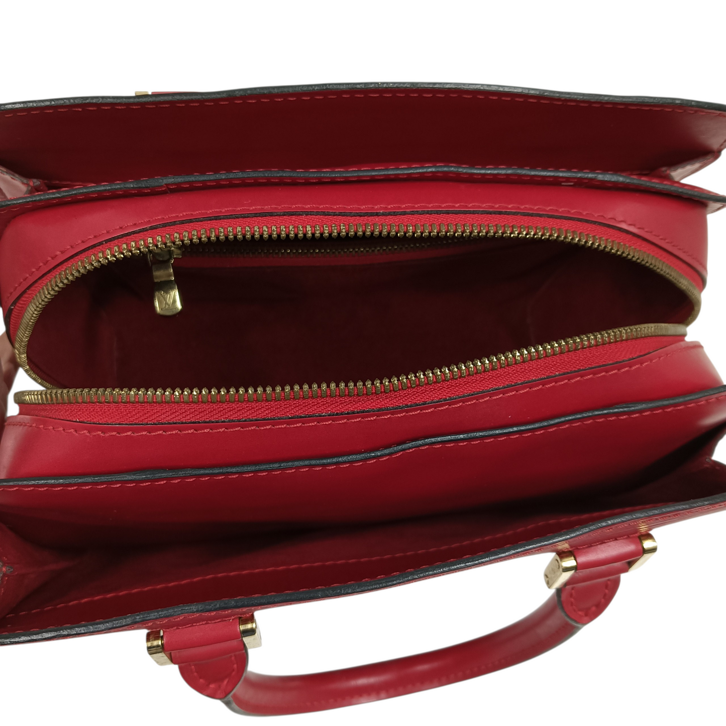 LOUIS VUITTON Handbag Epi Pont Neuf M52057 Red Stain/Damage