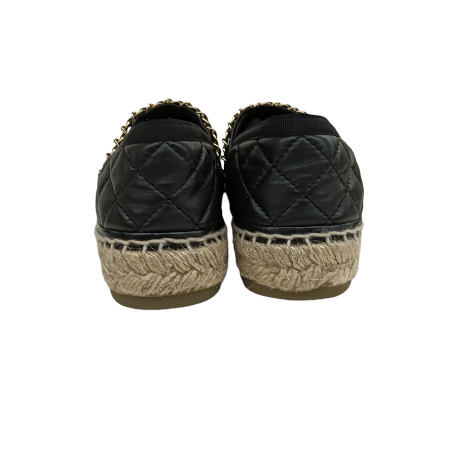 CHANEL Espadrille 39 Lady's Black G36966 Rank B
