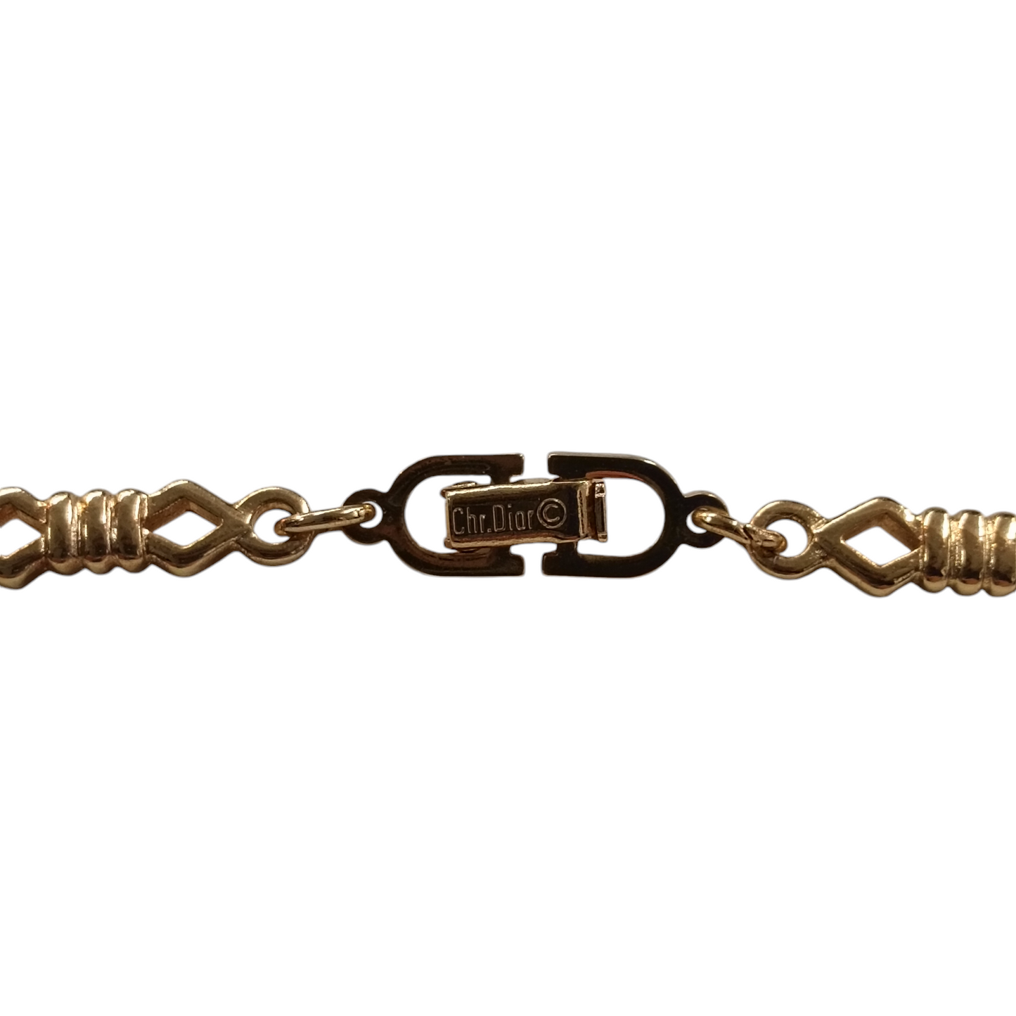 CHRISTIAN DIOR NECKLACE GOLD VINTAGE