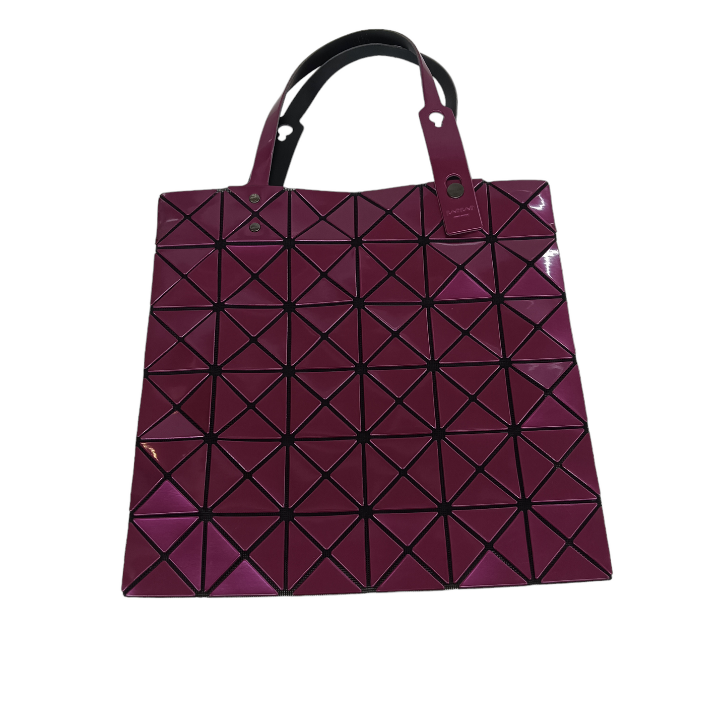 BAO BAO ISSEY MIYAKE TOTE BAG BB33-AG263 Shocking Pink *Handle Damage