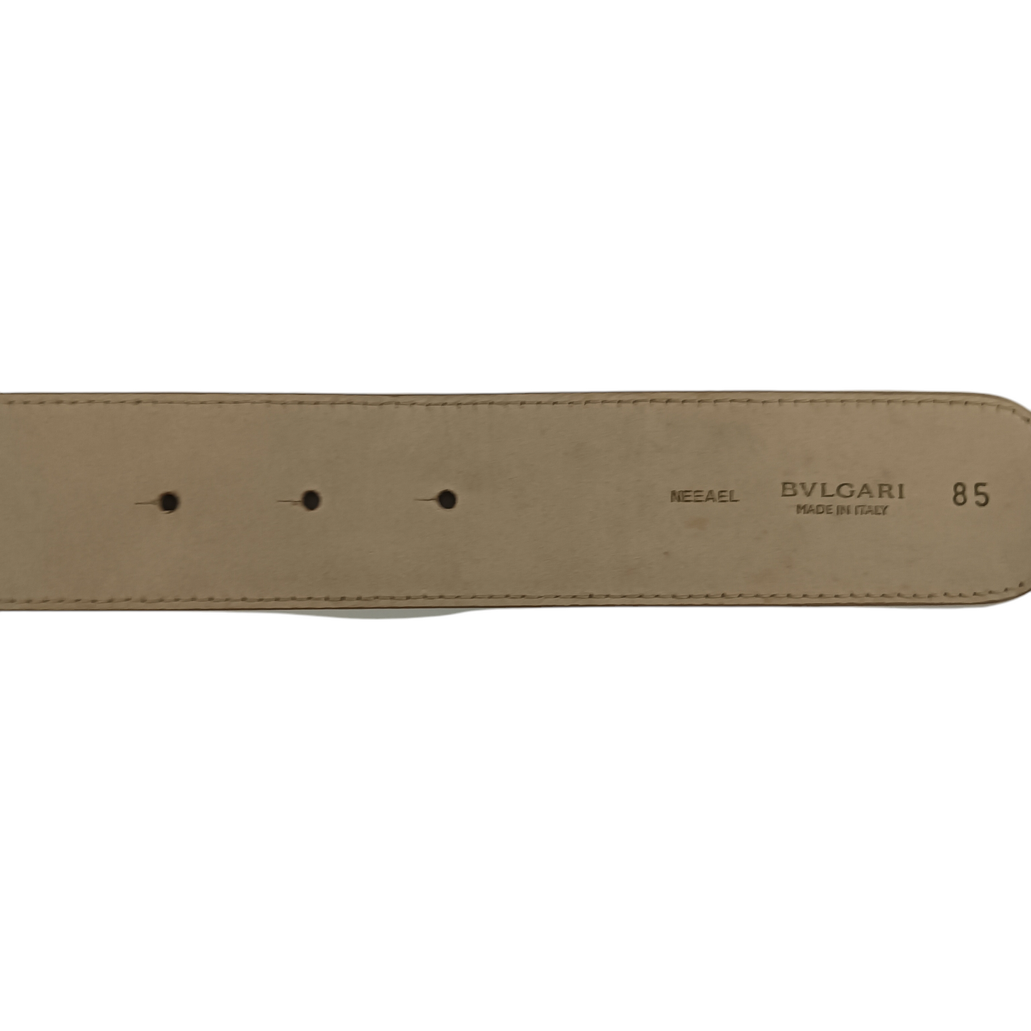 BVLGARI Belt 85 Rank (BC) Brown Lion *Damage