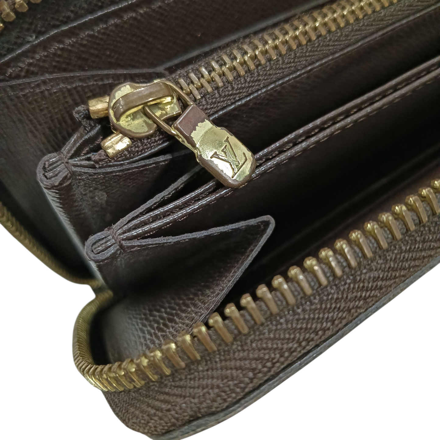 LOUIS VUITTON Wallet Damier Brown N60015