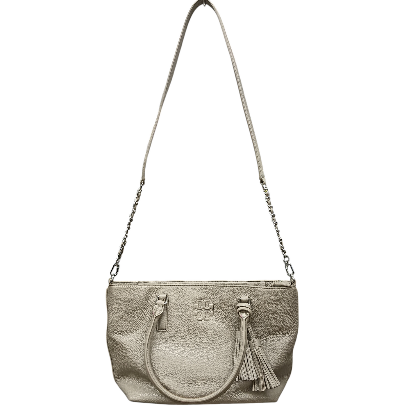 TORY BURCH 2WAY Bag Gray Rank (B) *Stain