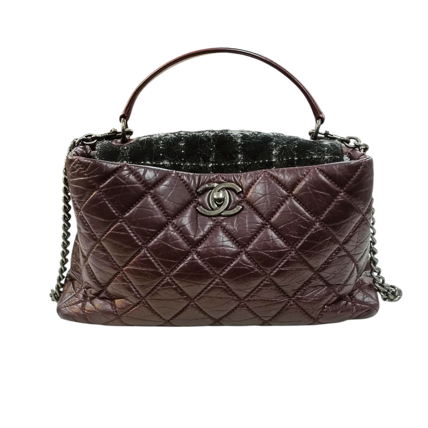 CHANEL 2Way Bag Red/Black Timeless Classic Bag A93270