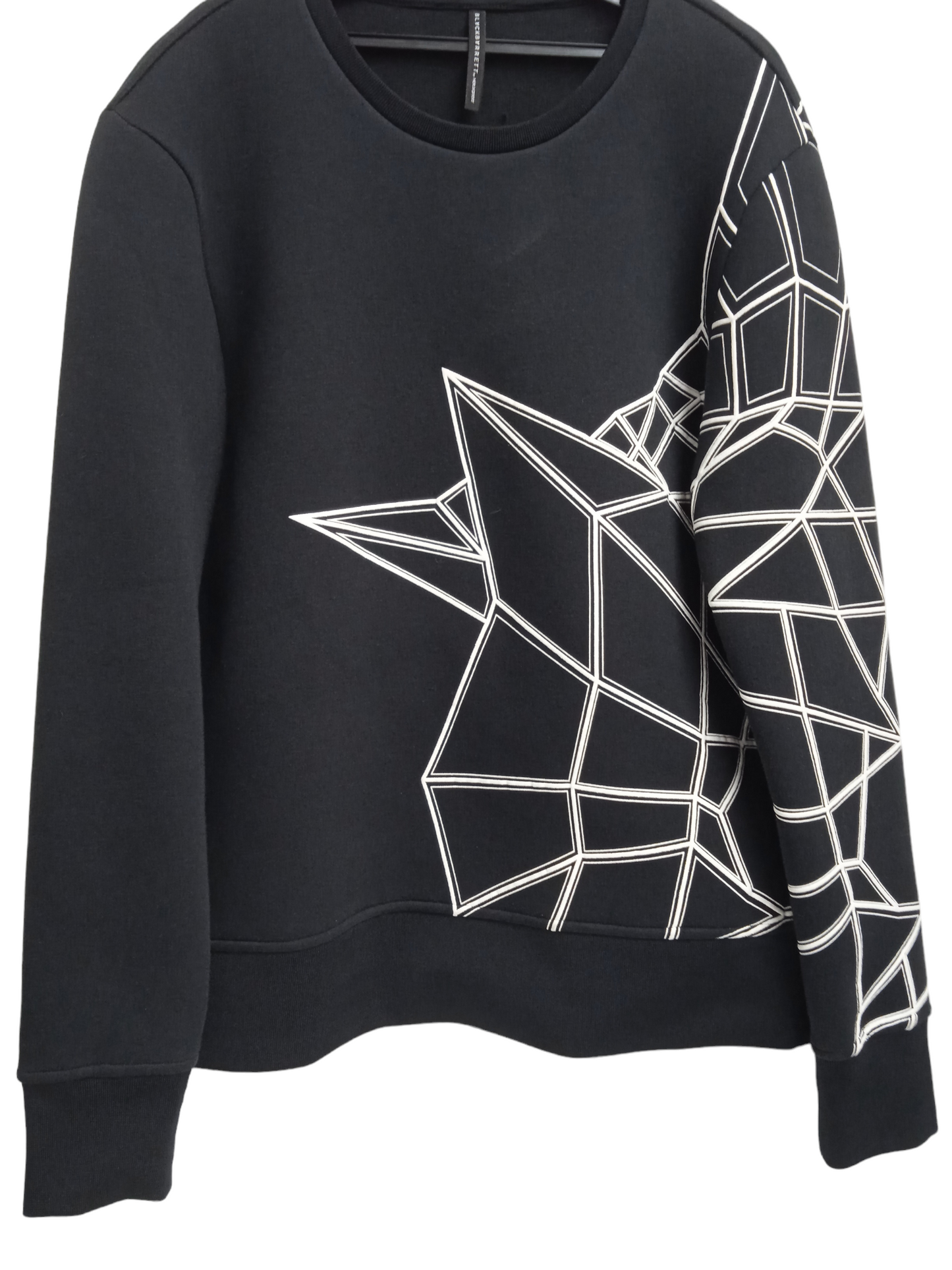 BLACKBARRETT SWEAT MENS BLACK/WHITE 1AE-K453