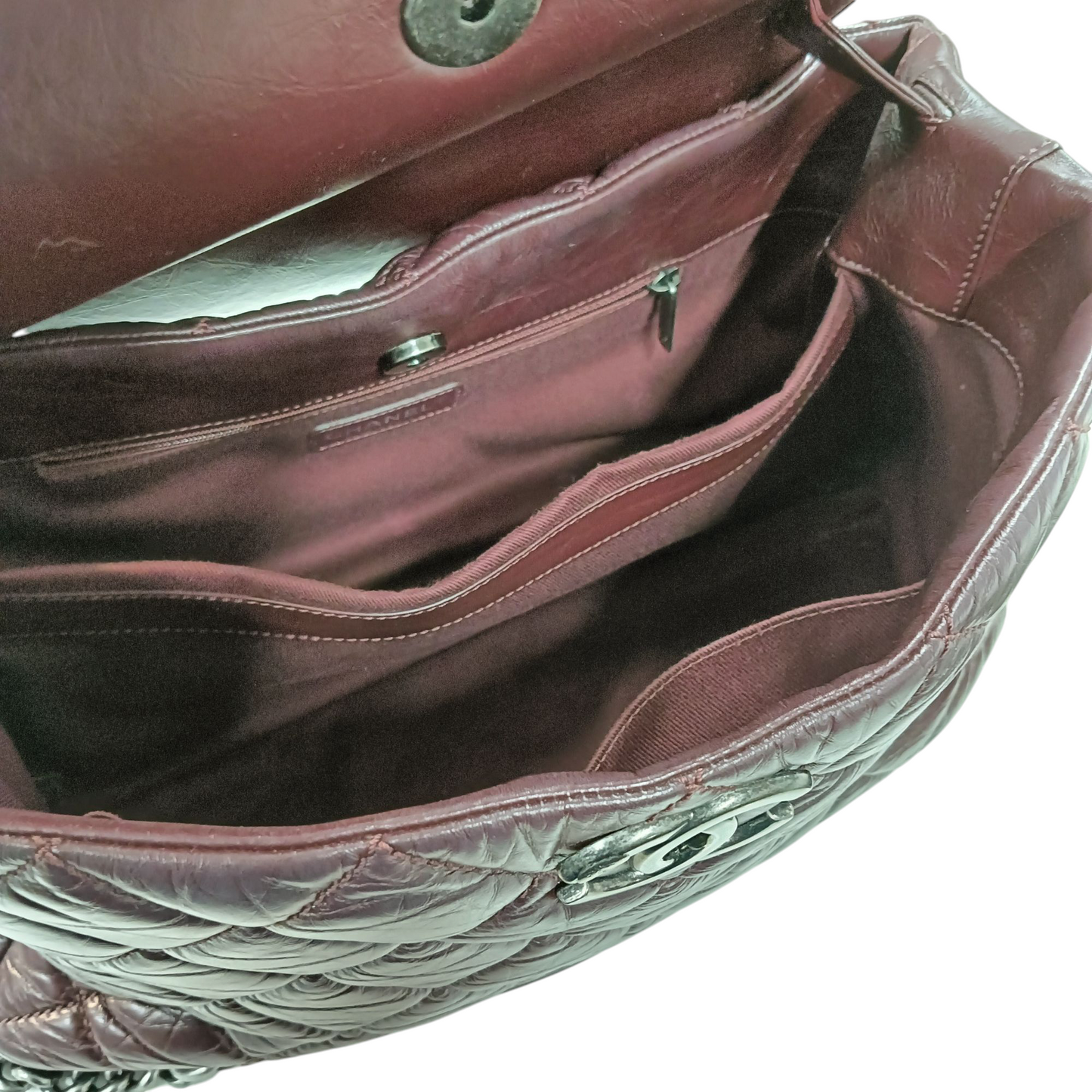 CHANEL 2Way Bag Red/Black Timeless Classic Bag A93270