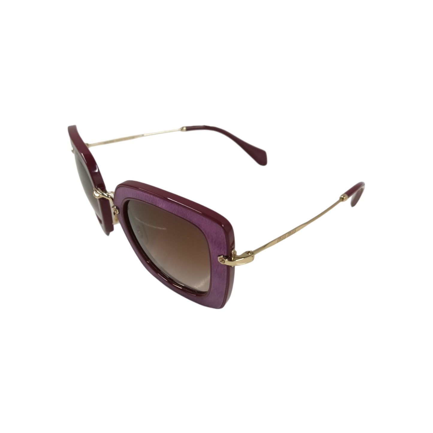 MIU MIU Sunglasses SMU070 Purple Scratch Rank B