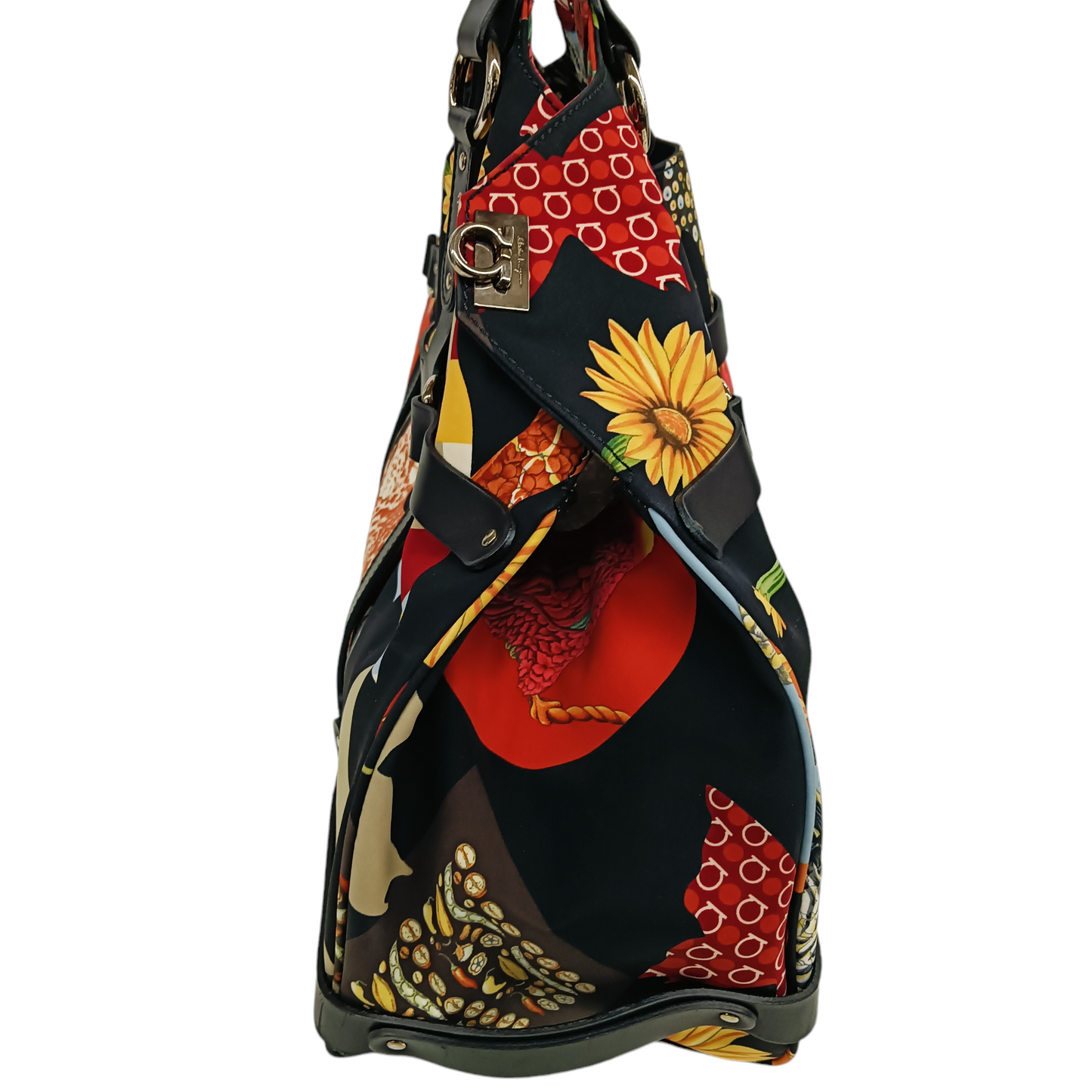 SALVATORE FERRAGAMO HandBag DJ-21 7418 Multi color Rank B