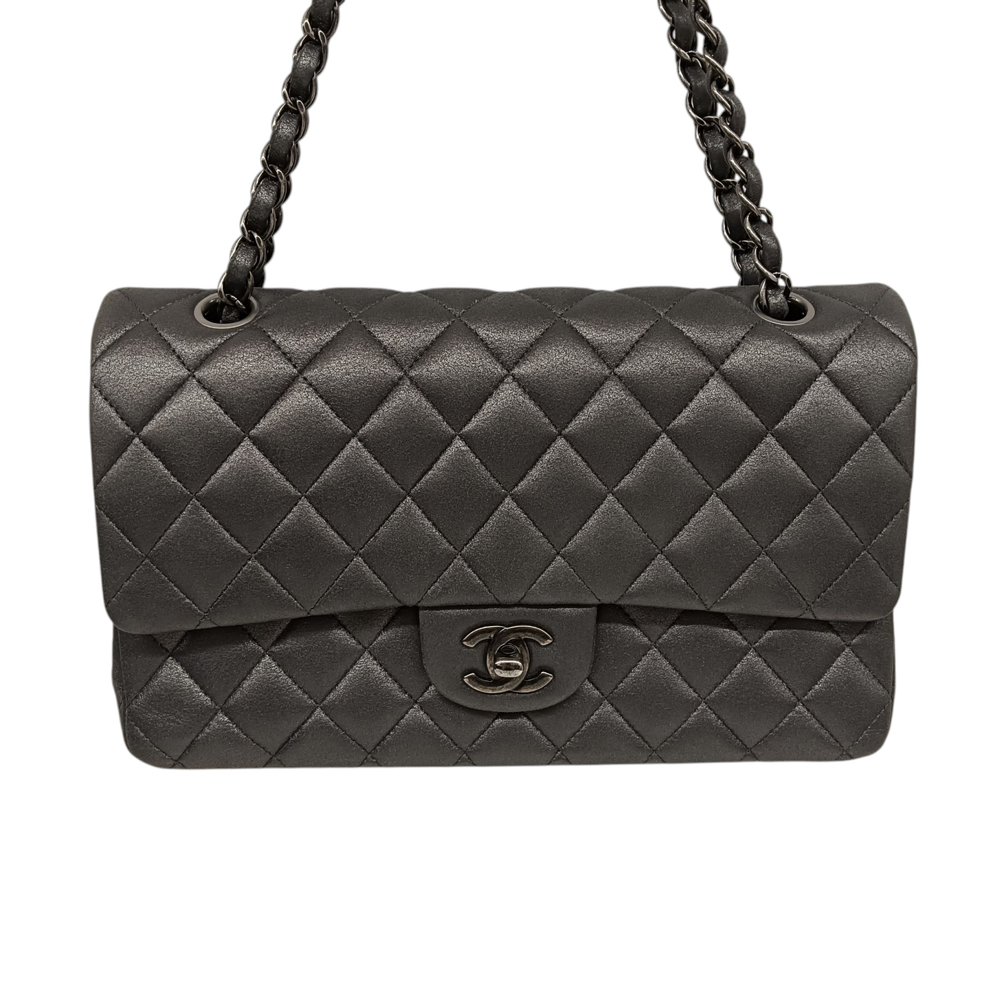 CHANEL Shoulder Bag 20422096 Gray BOY 25