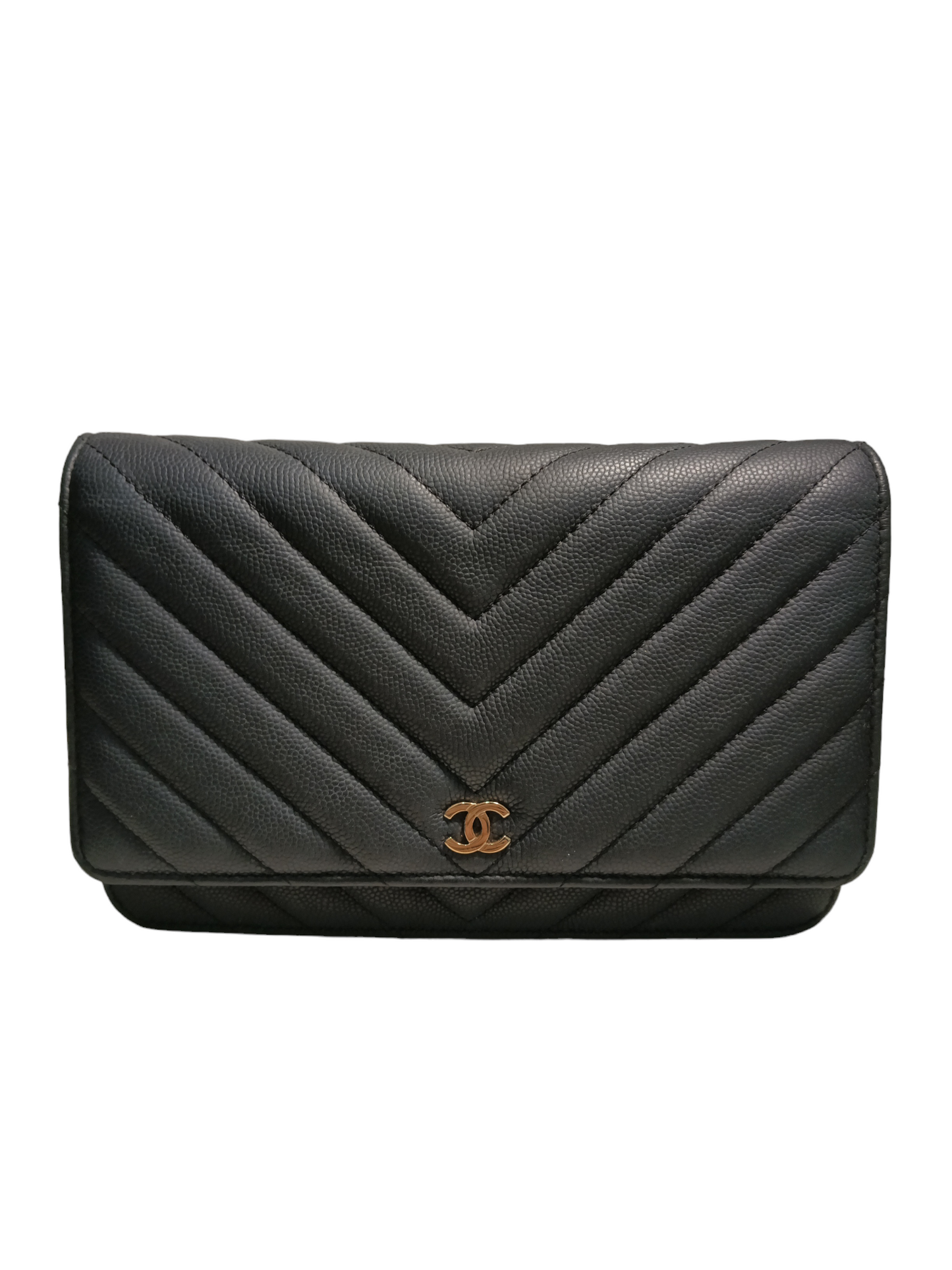CHANEL CHEVRON 19 2019 CHAIN WALLE BLACK 27881449