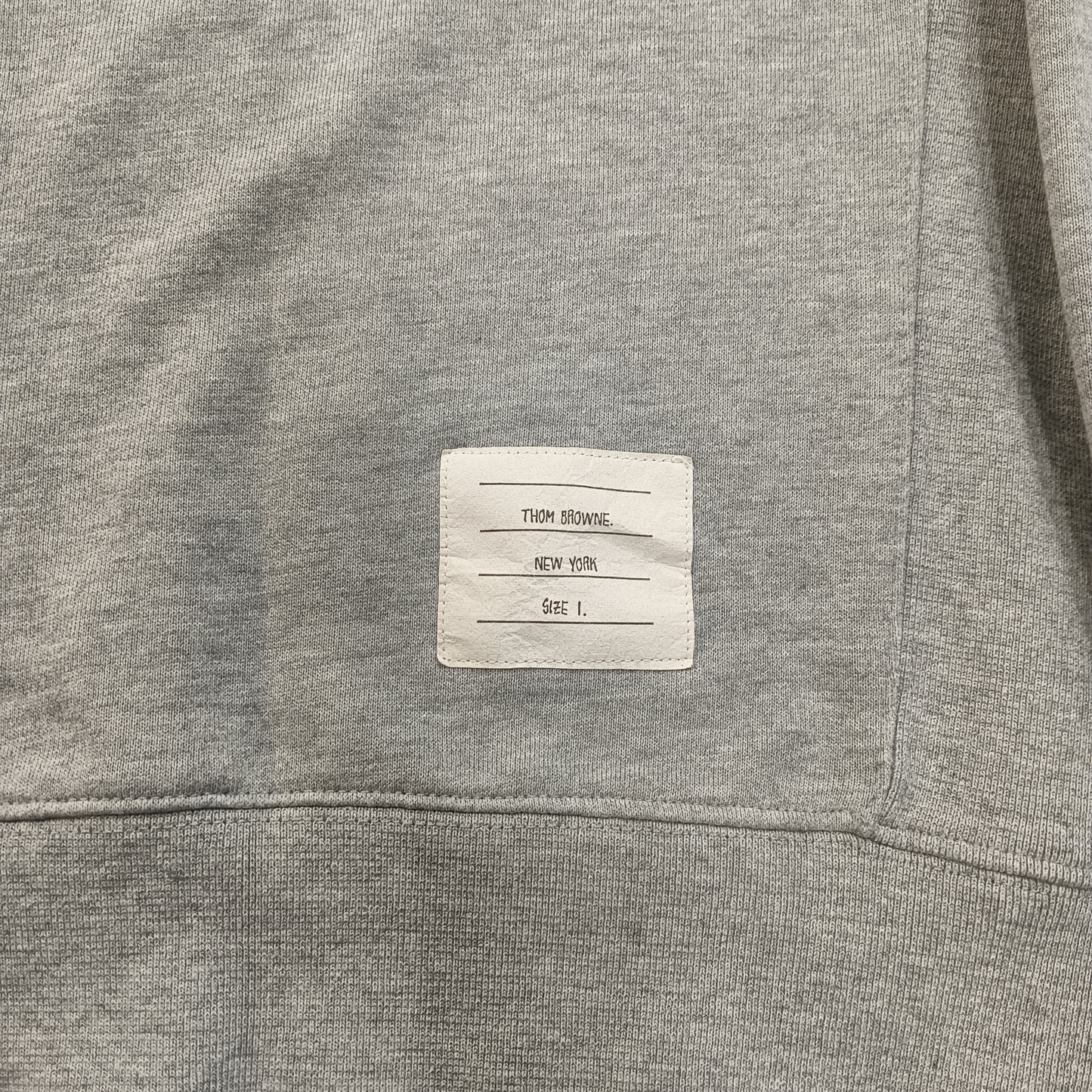 THOM BROWNE TRICOTROLL SWEAT 1 MENS GRAY
