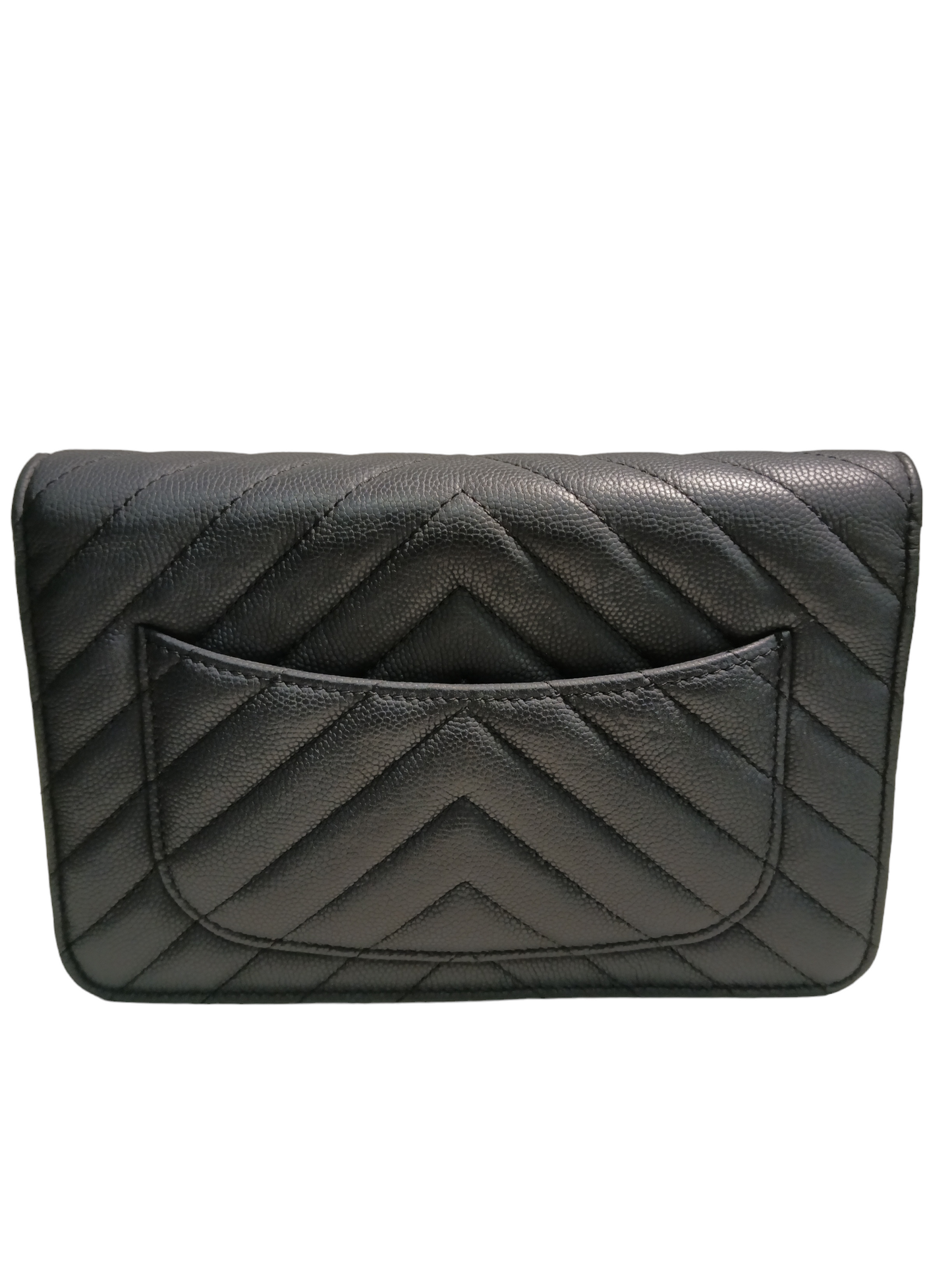 CHANEL CHEVRON 19 2019 CHAIN WALLE BLACK 27881449