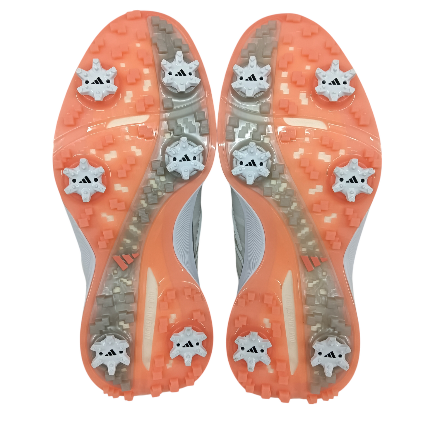 ADIDAS Golf Shoes 8US Mens White And Orange Rank (A) HP2225