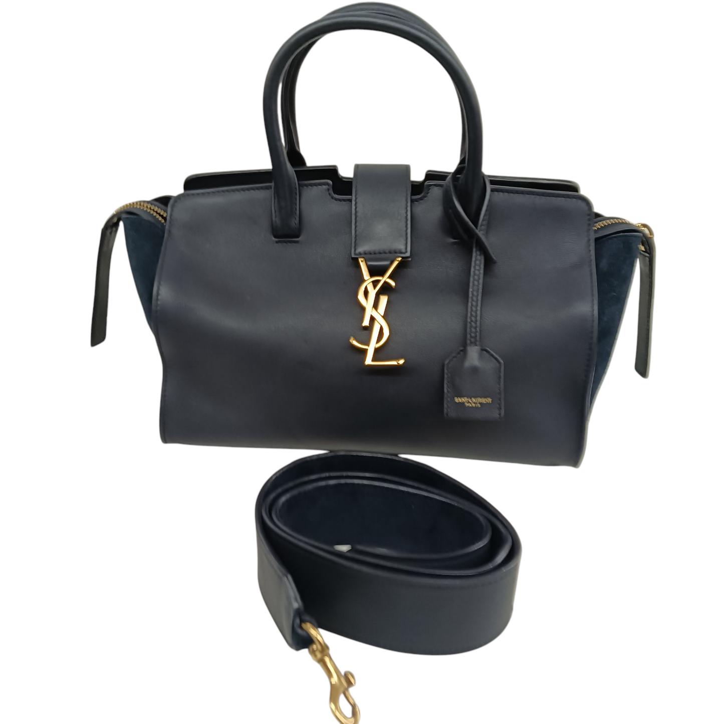Yves Saint Laurent Shoulder Bag LTH436834 1116 Rank(B) Navy TAG Damage