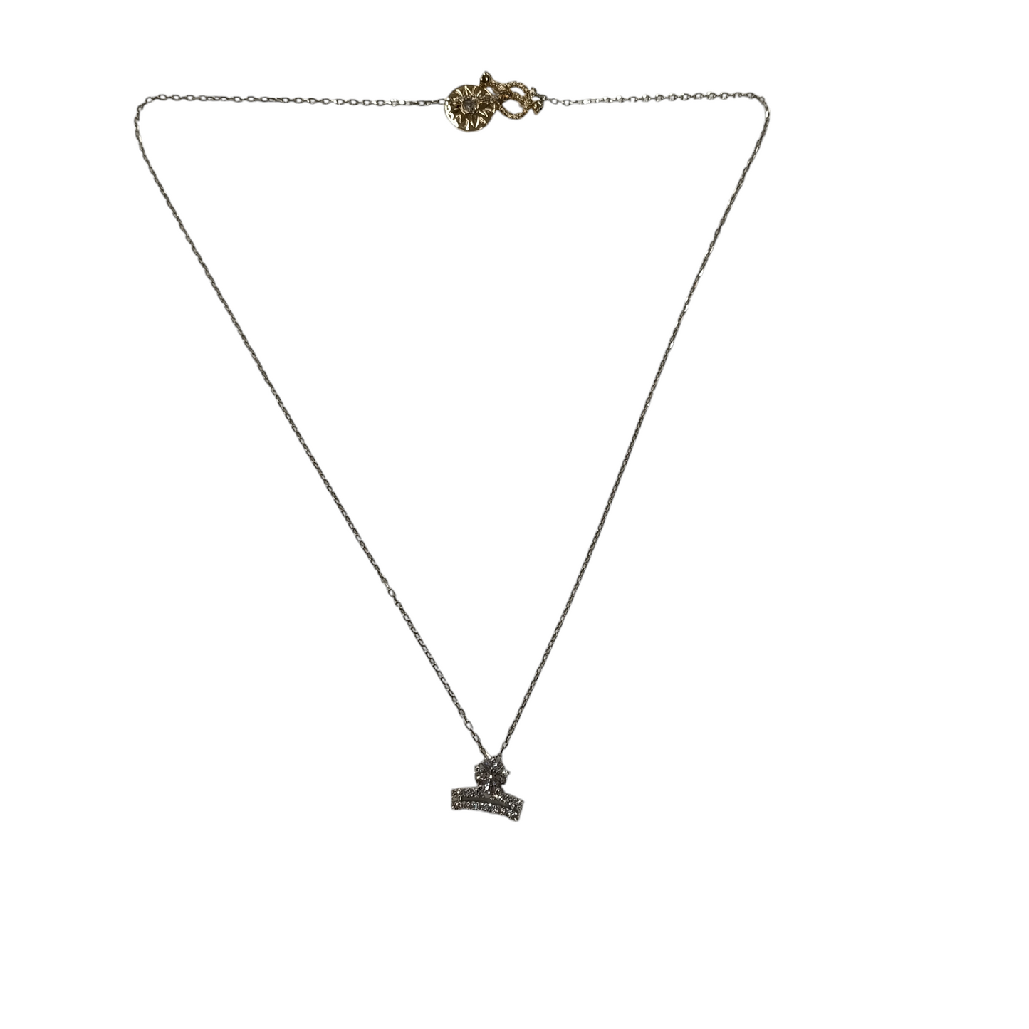 SWAROVSKI NECKLACE SILVER/GOLD
