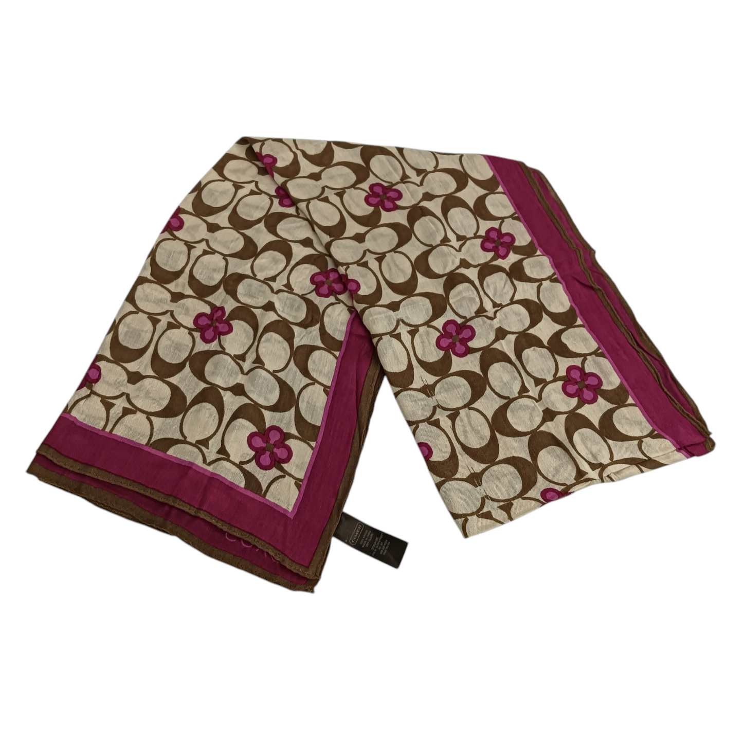 COACH Scarf Rank(B) Brown/Purple Damage