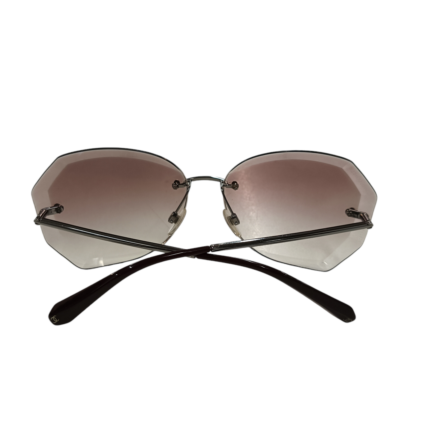 CHANEL SUNGLASSES BROWN*LENS DAMAGE*