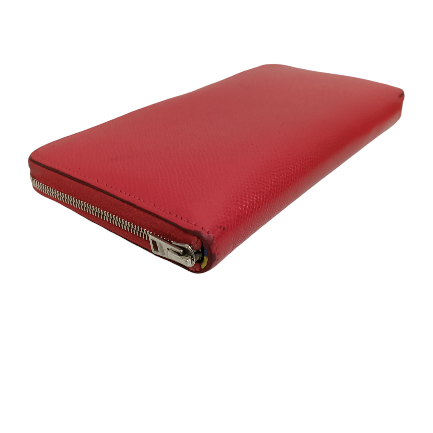 HERMES Long Wallet Red Azap Long silk VoEpson