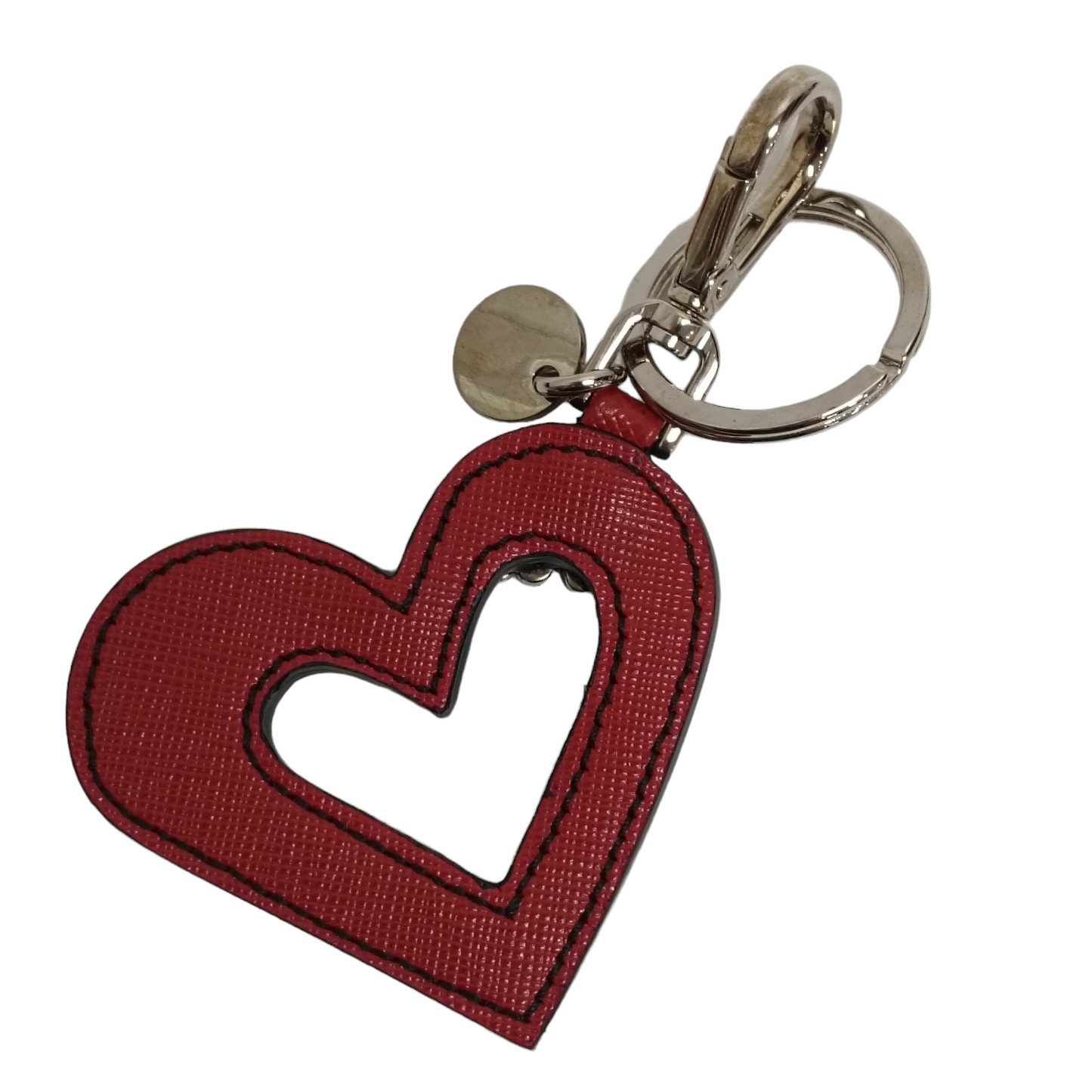 PRADA Key Ring Red/Black Heart