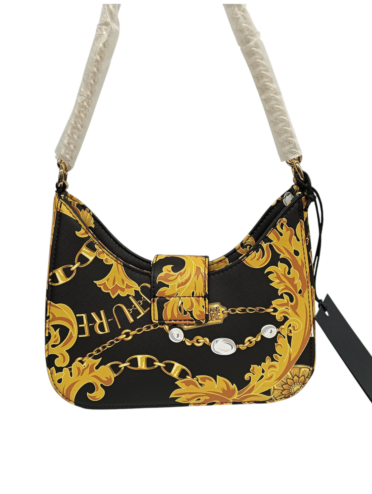VERSACE 2WAY BAG 75VA4BF5 Black & Yellow