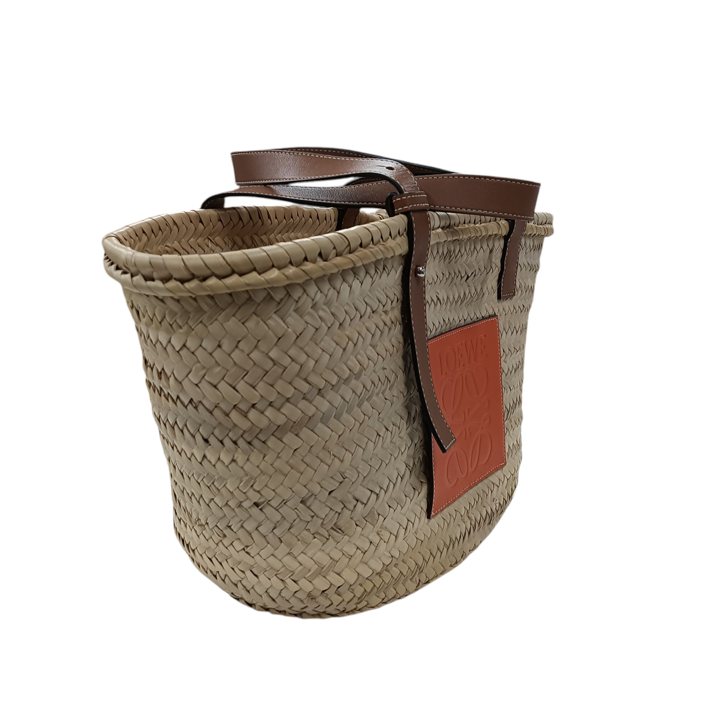LOEWE Tote Bag BASKET L Beige/Orange