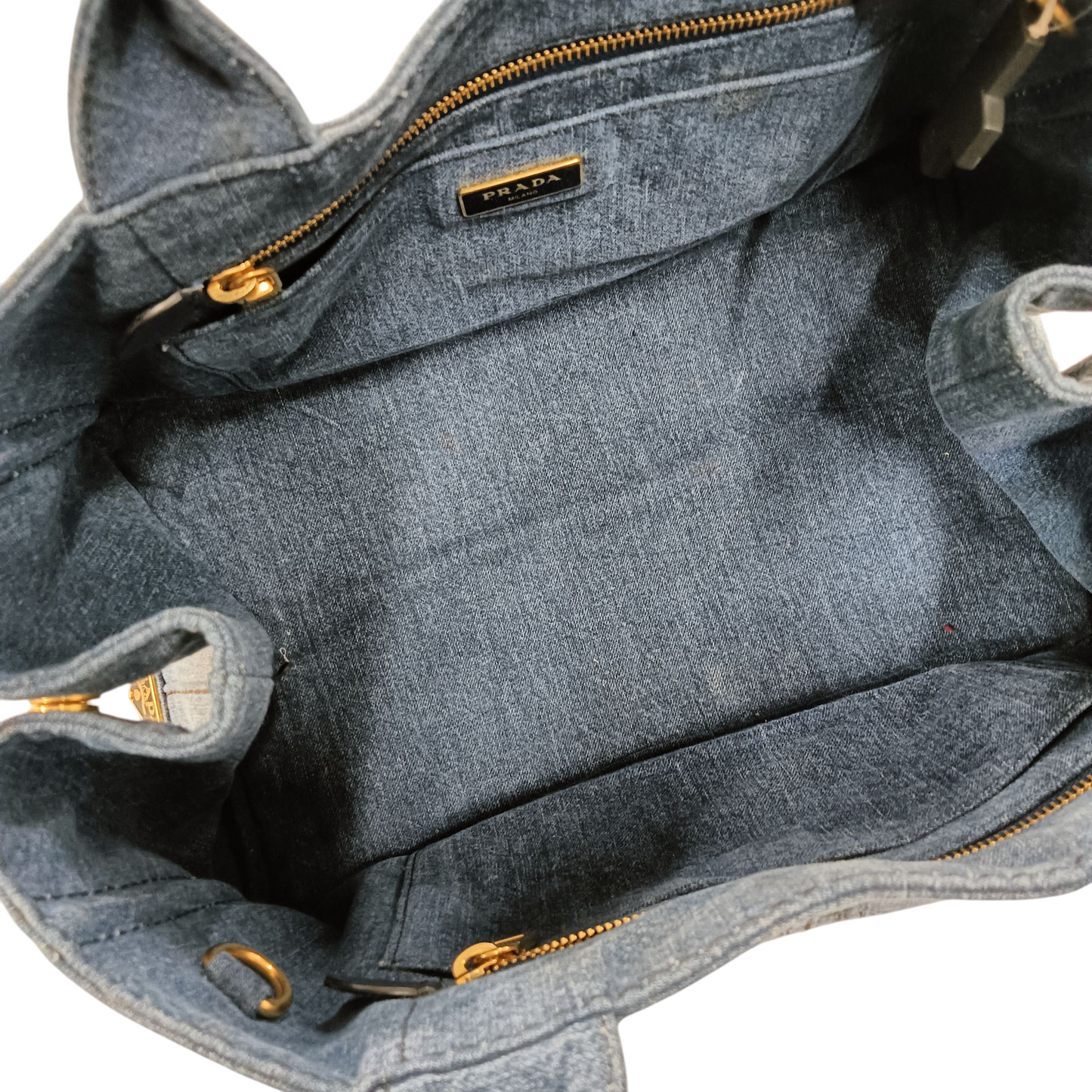 PRADA Handbag Cannapa Blue B1872B