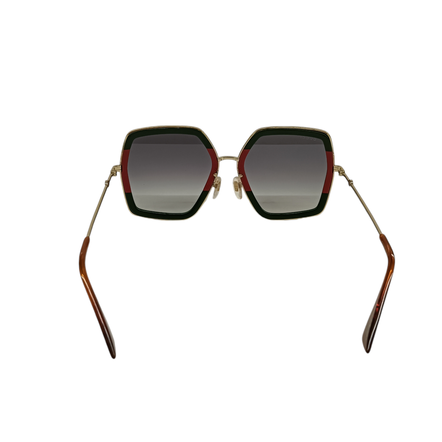 GUCCI Sunglasses GG0106S Green/Red/Gold
