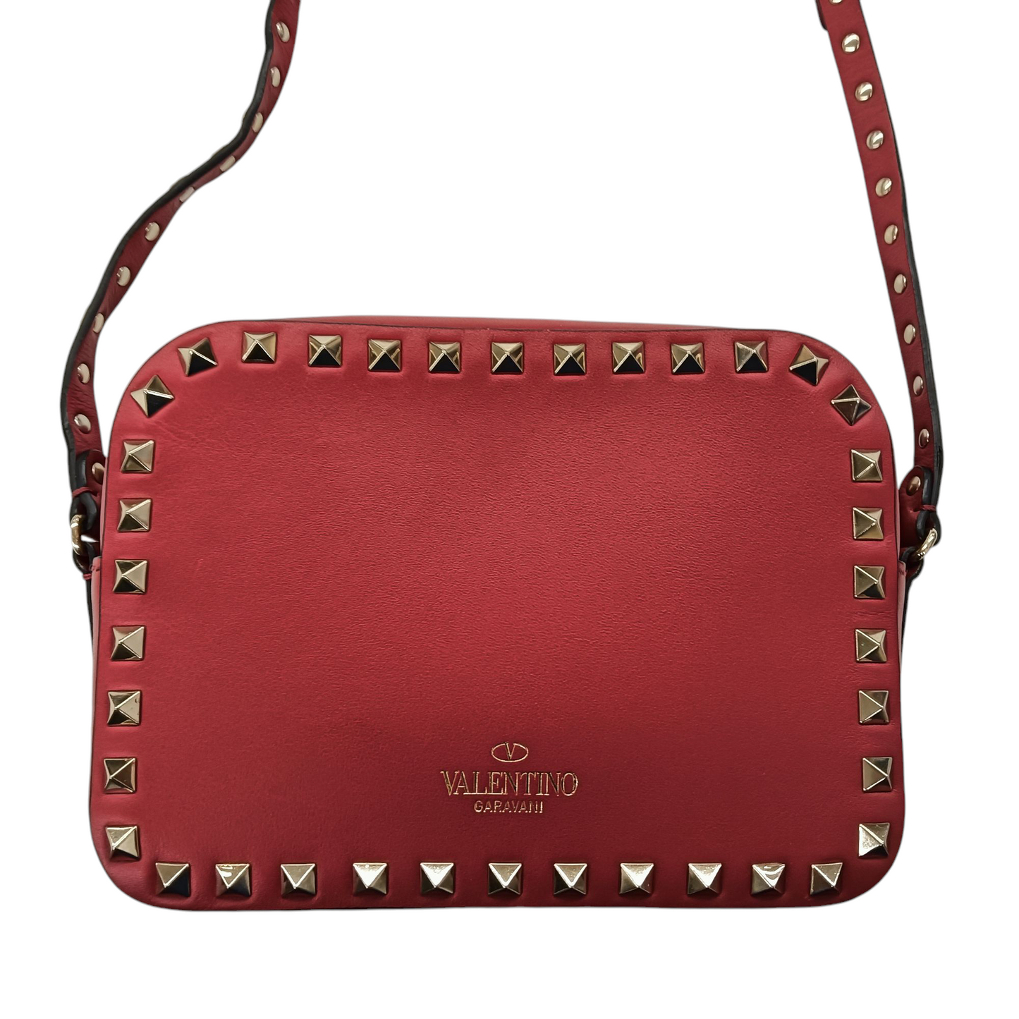 VALENTINO Shoulder Bag TV-P809B0L2 Rank (AB) Red