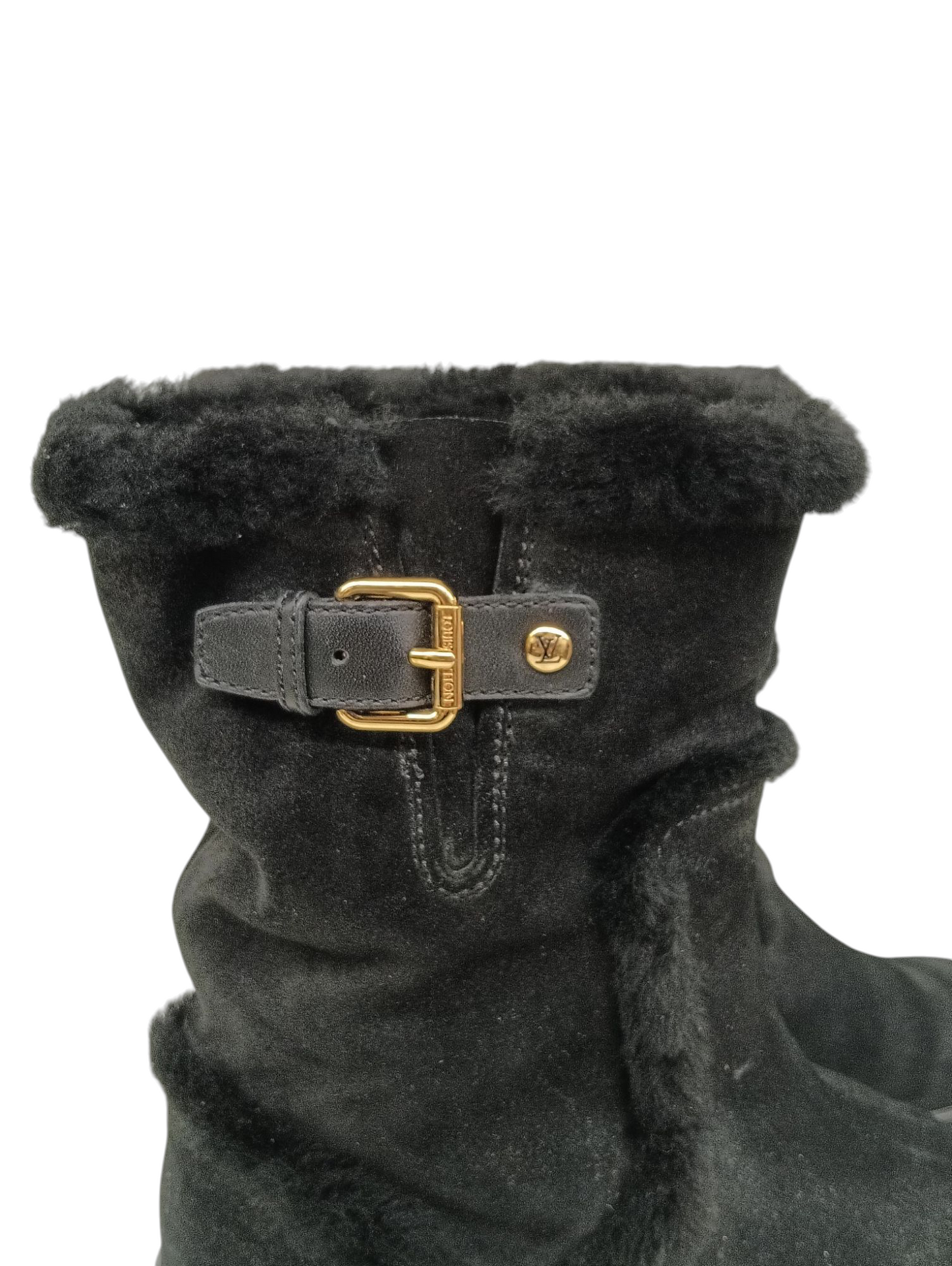 LOUIS VUITTON Boots size 37.5 cm Lady's Black CL0143