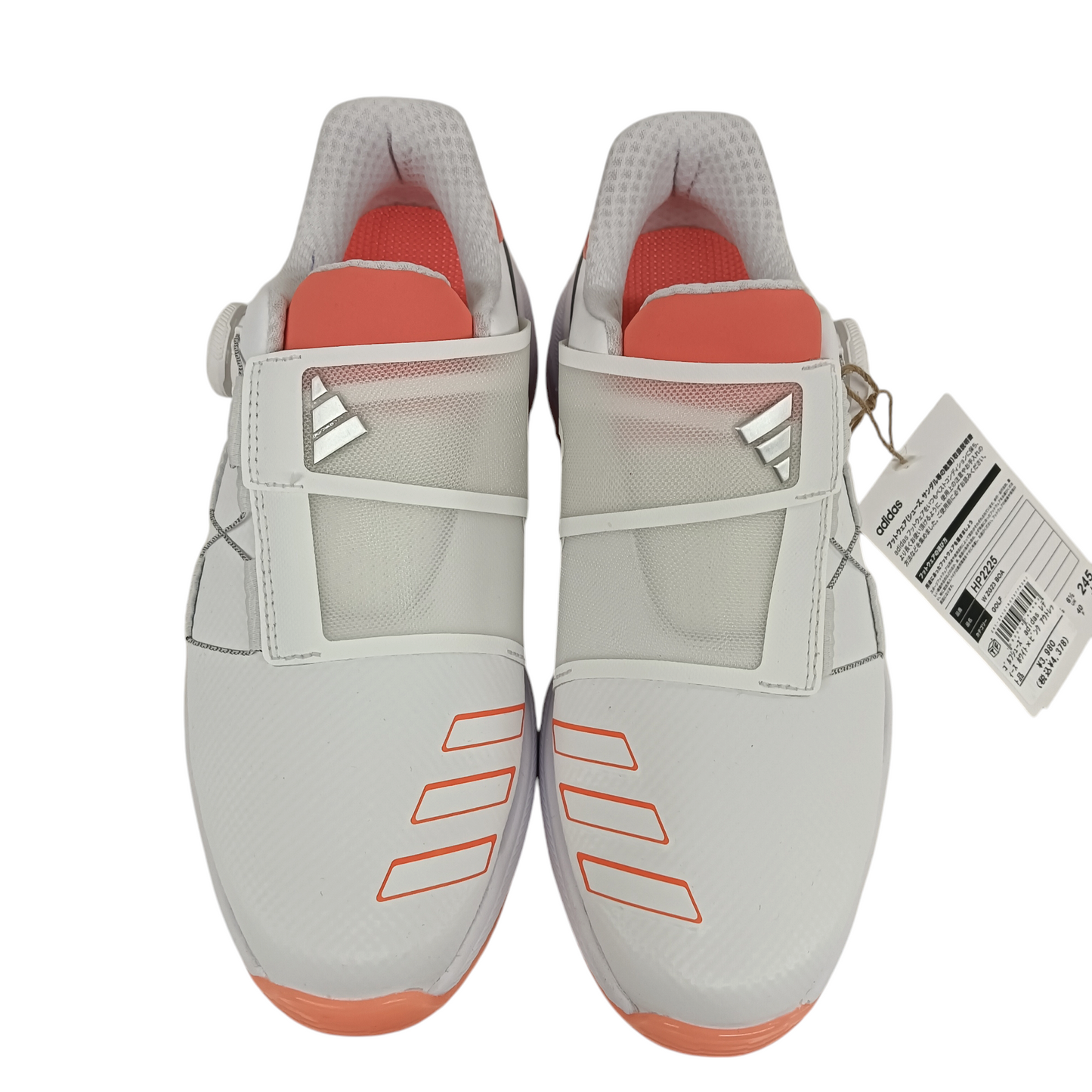 ADIDAS Golf Shoes 8US Mens White And Orange Rank (A) HP2225