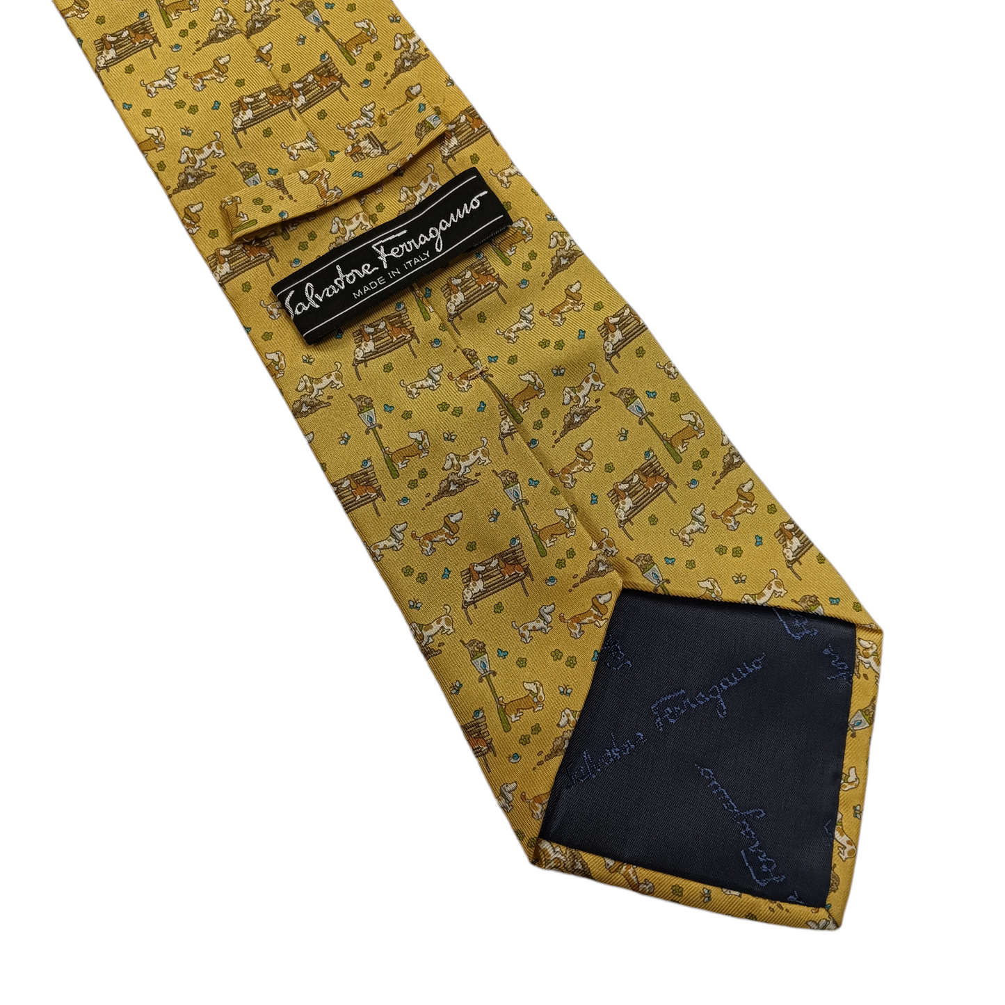 SALVATORE FERRAGAMO NECKTIE YELLOW
