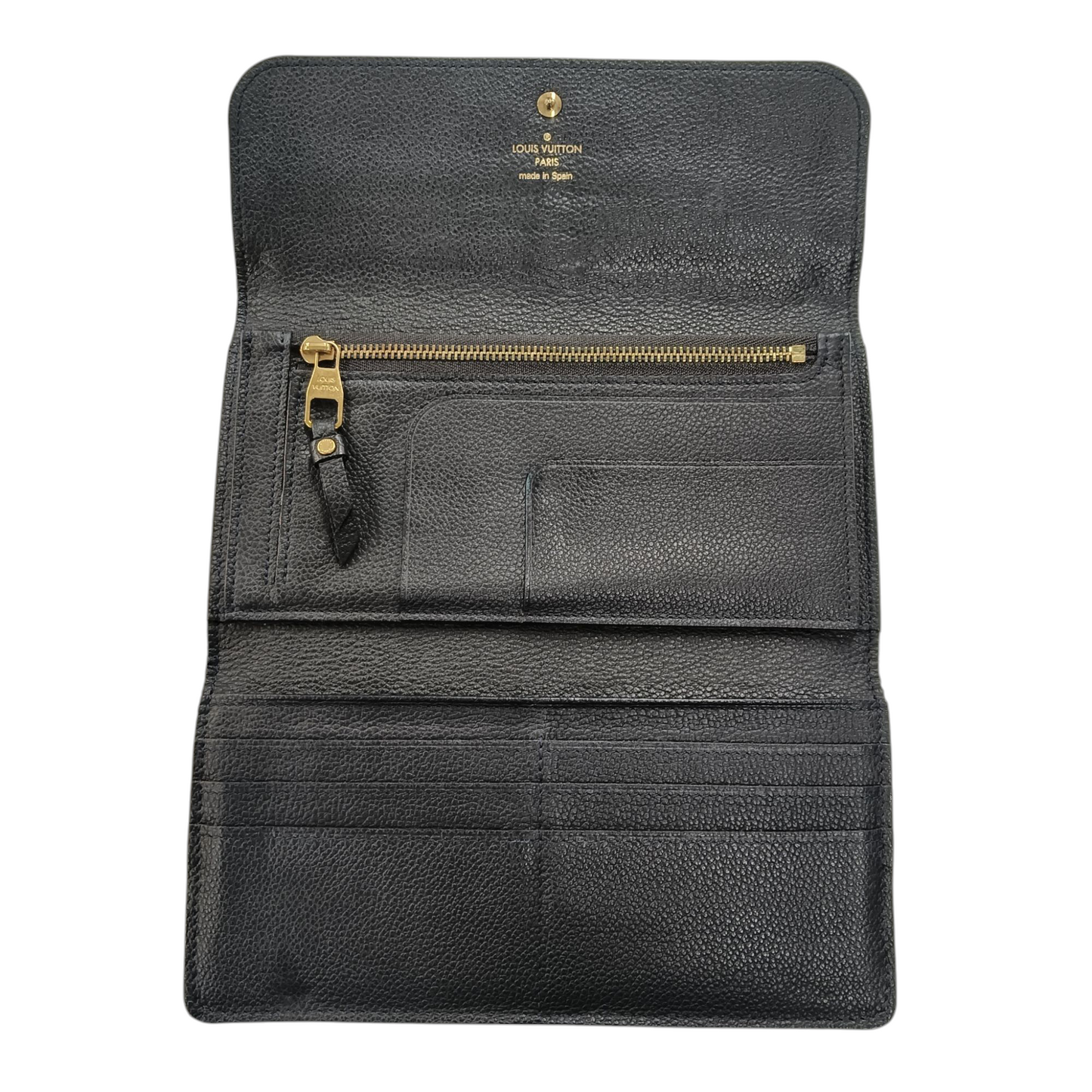 LOUIS VUITTON Long Wallet MONOGRAM EMPREINTE CA2141 Black M60258