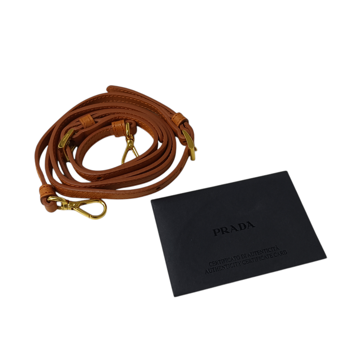 PRADA Shoulder Pouch 1N1860 Rank(B) Orange Stain 58/P 224