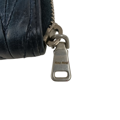 MIU MIU Wallet Navy **Scratch