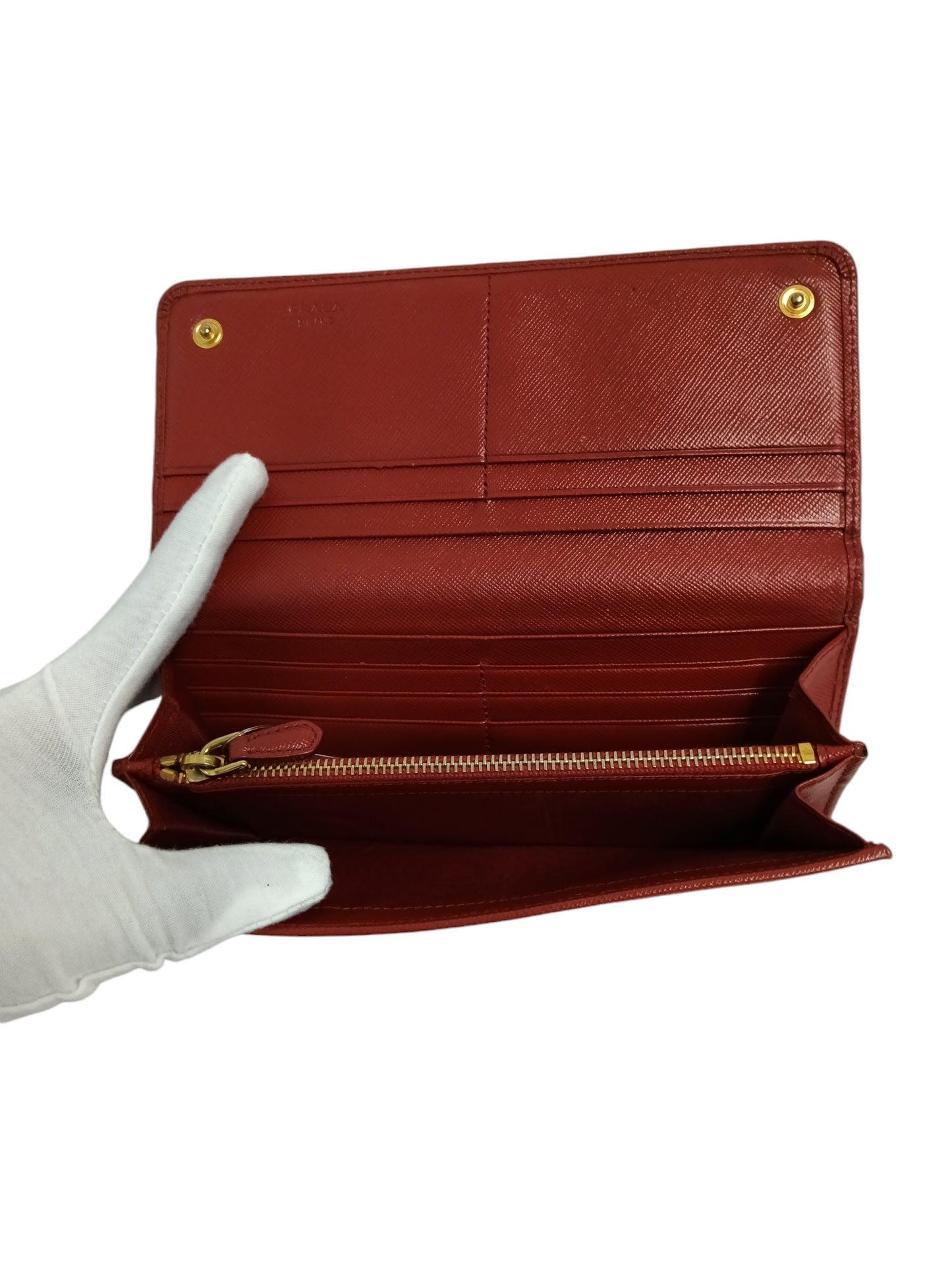 PRADA LONG WALLET 1MH132 RED 164 RANK(BC)