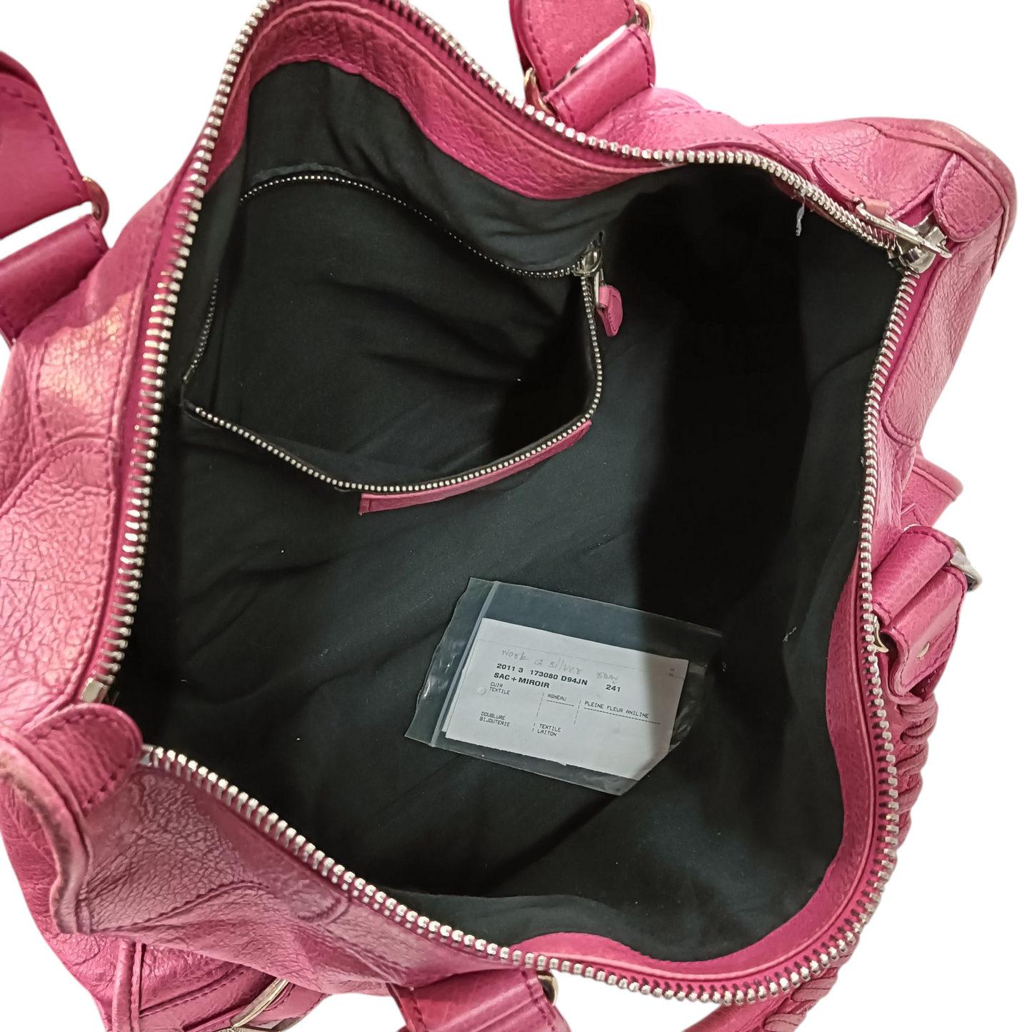 BALENCIAGA City Shoulder Bag Shocking Pink 5560