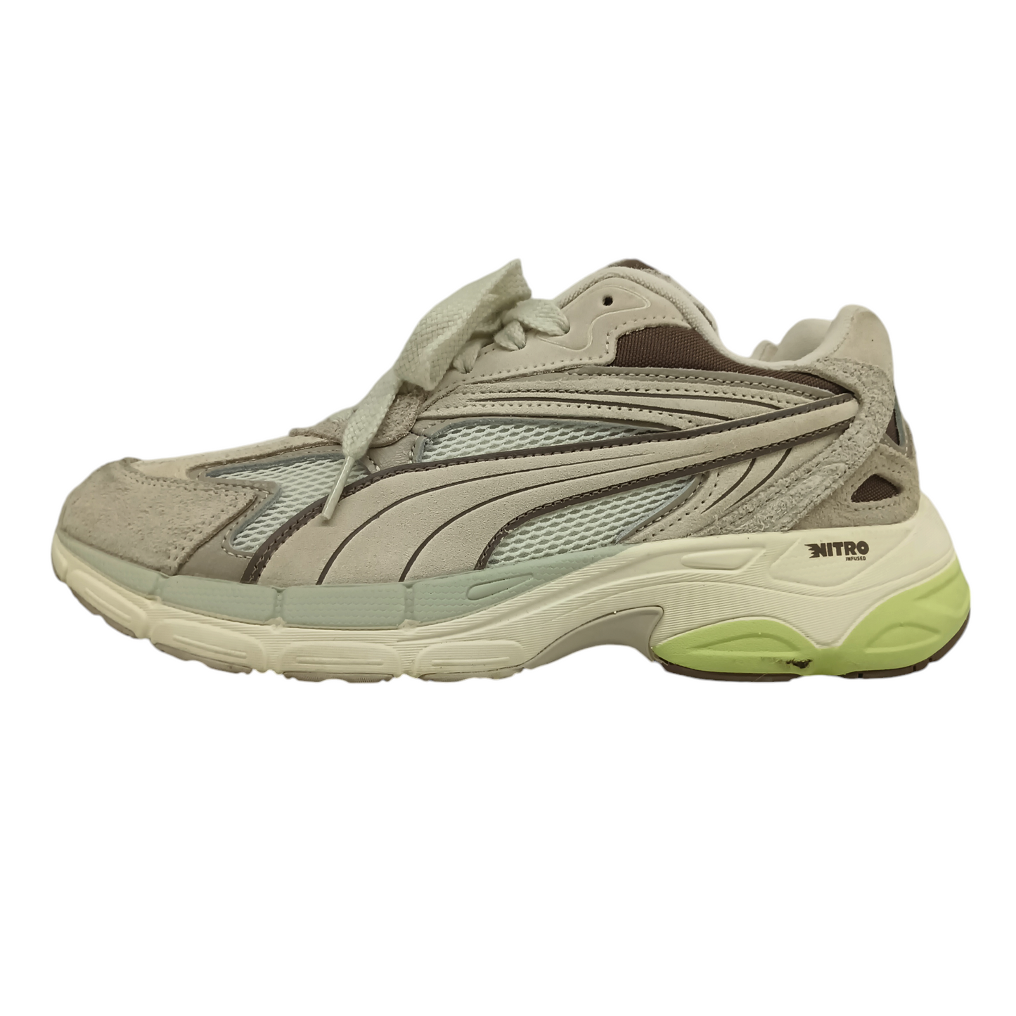 PUMA Sneaker 8US 39686402 Lady's White And Gray Teveris Nitro Pastel Warm