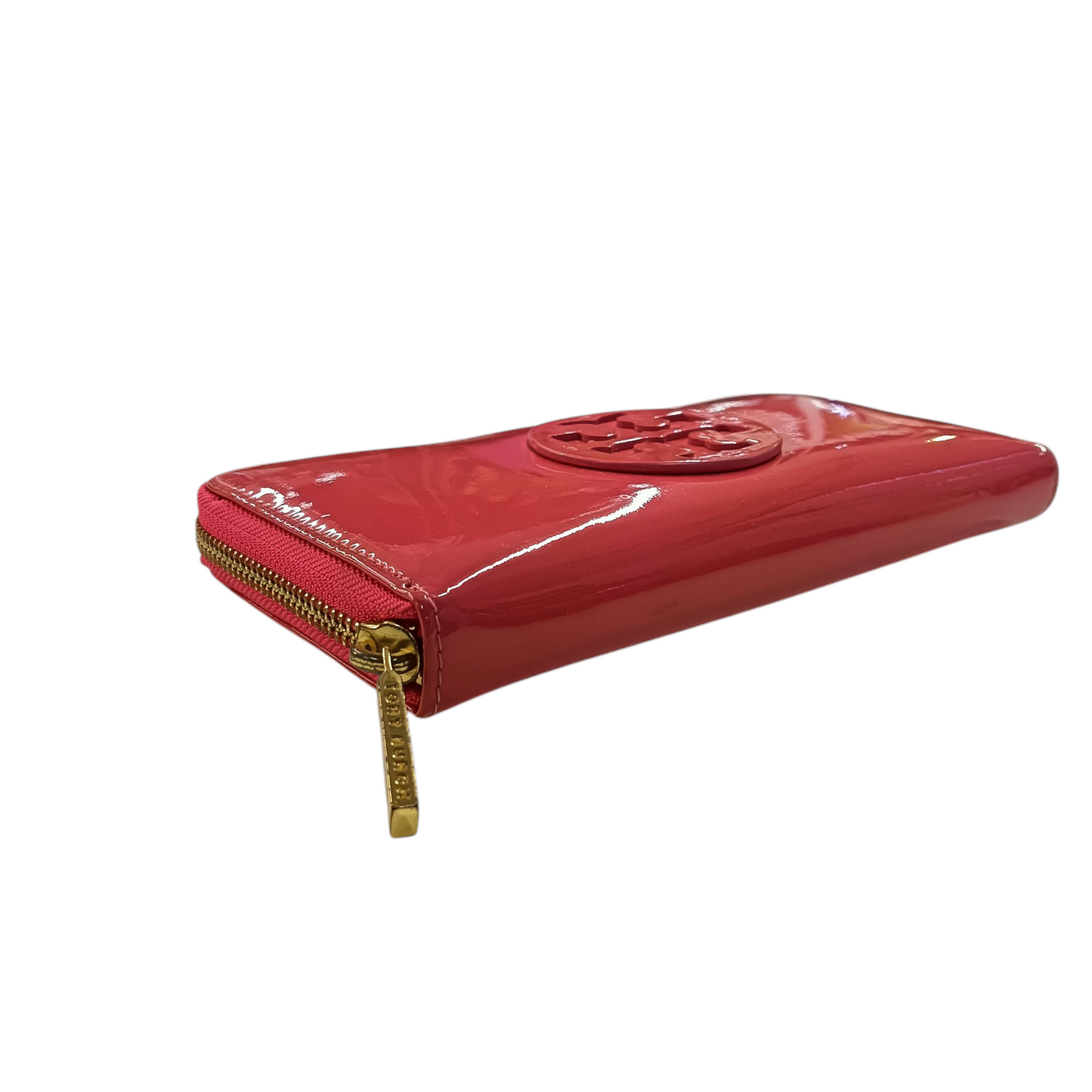 TORY BURCH Long Wallet Pink Enamel